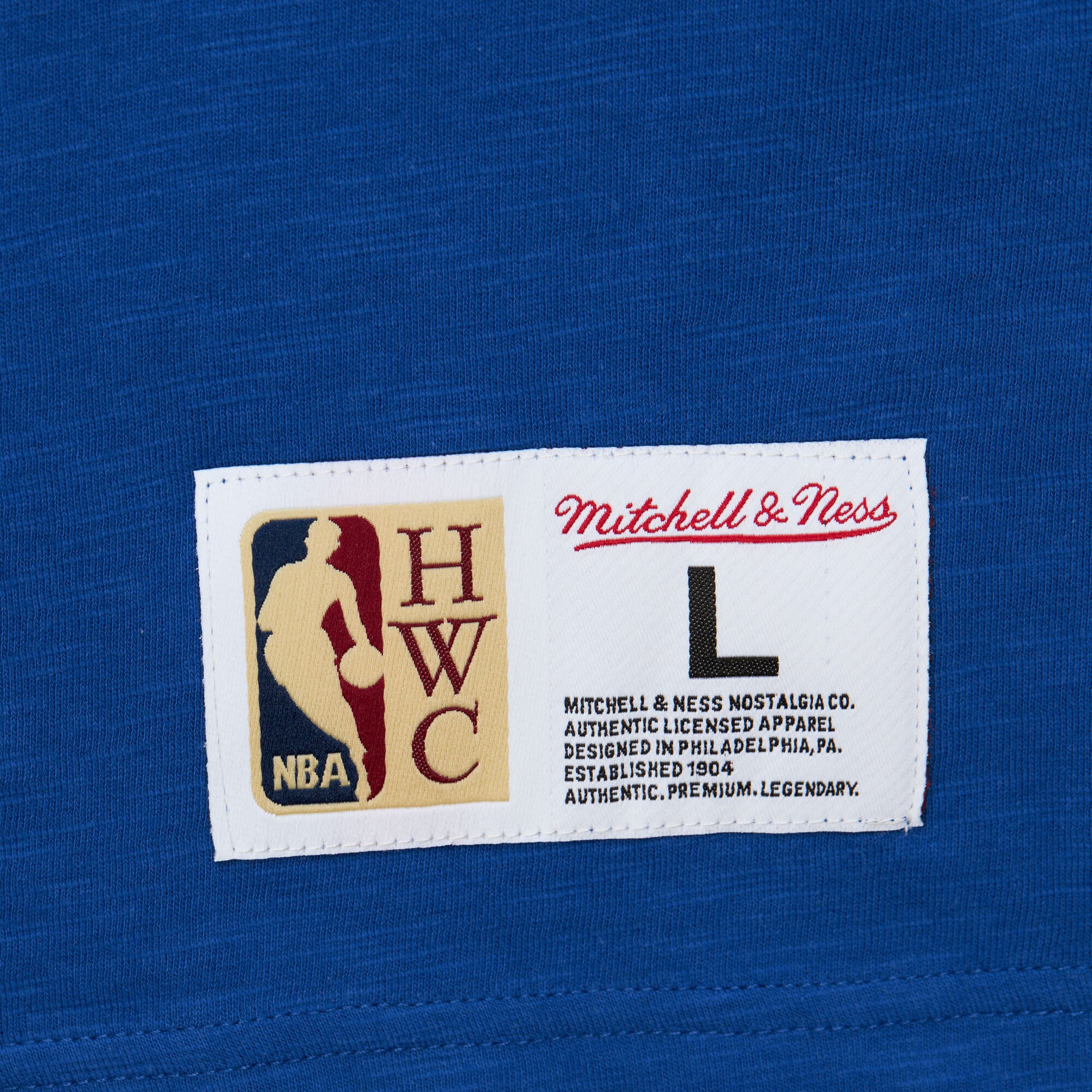 T-shirt Mitchell & Ness Royal Golden State Warriors Hardwood Classics Legendary Slub pour homme