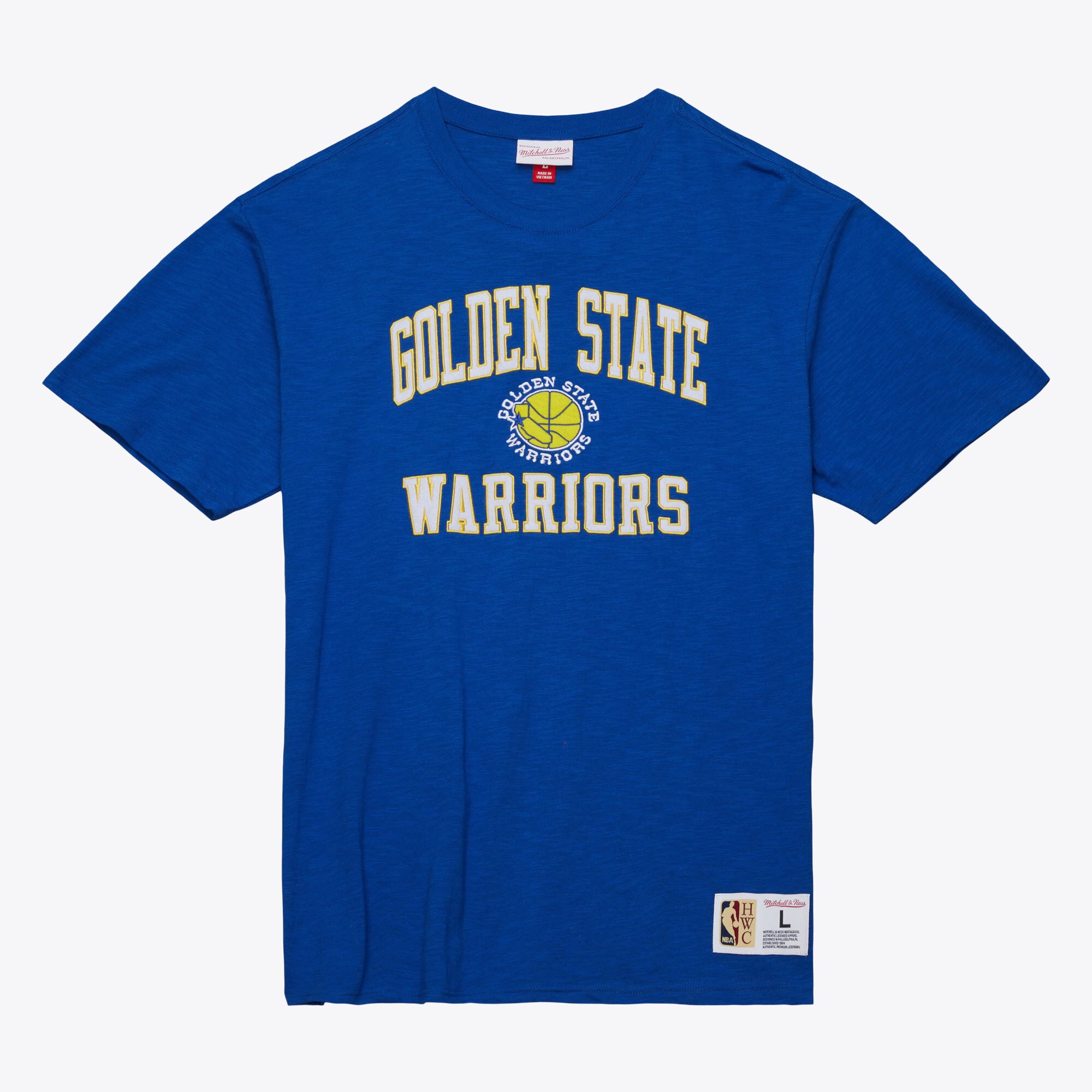 T-shirt Mitchell & Ness Royal Golden State Warriors Hardwood Classics Legendary Slub pour homme