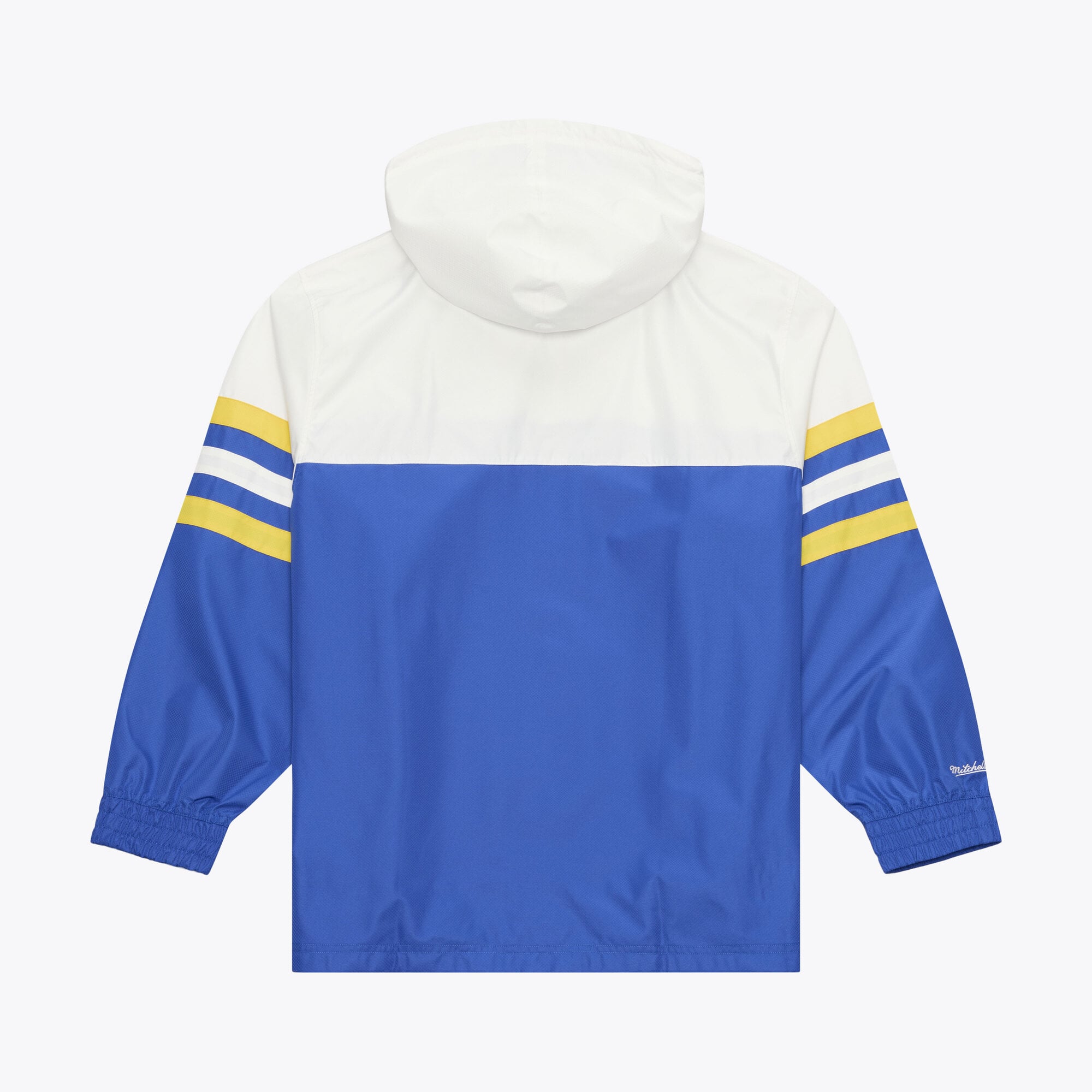 Coupe-vent anorak léger à fermeture éclair quart de tour Mitchell & Ness Royal Golden State Warriors pour homme
