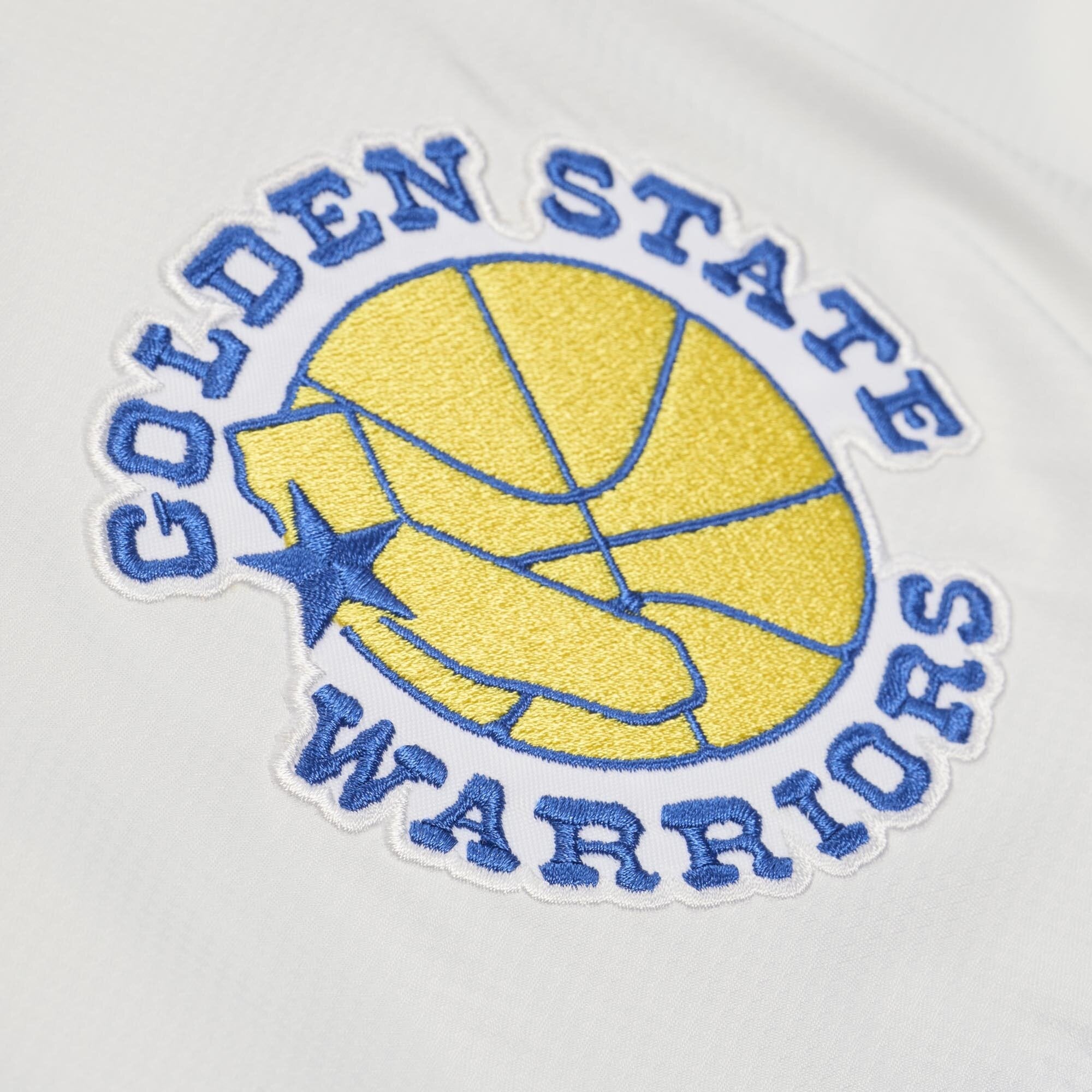 Coupe-vent anorak léger à fermeture éclair quart de tour Mitchell & Ness Royal Golden State Warriors pour homme