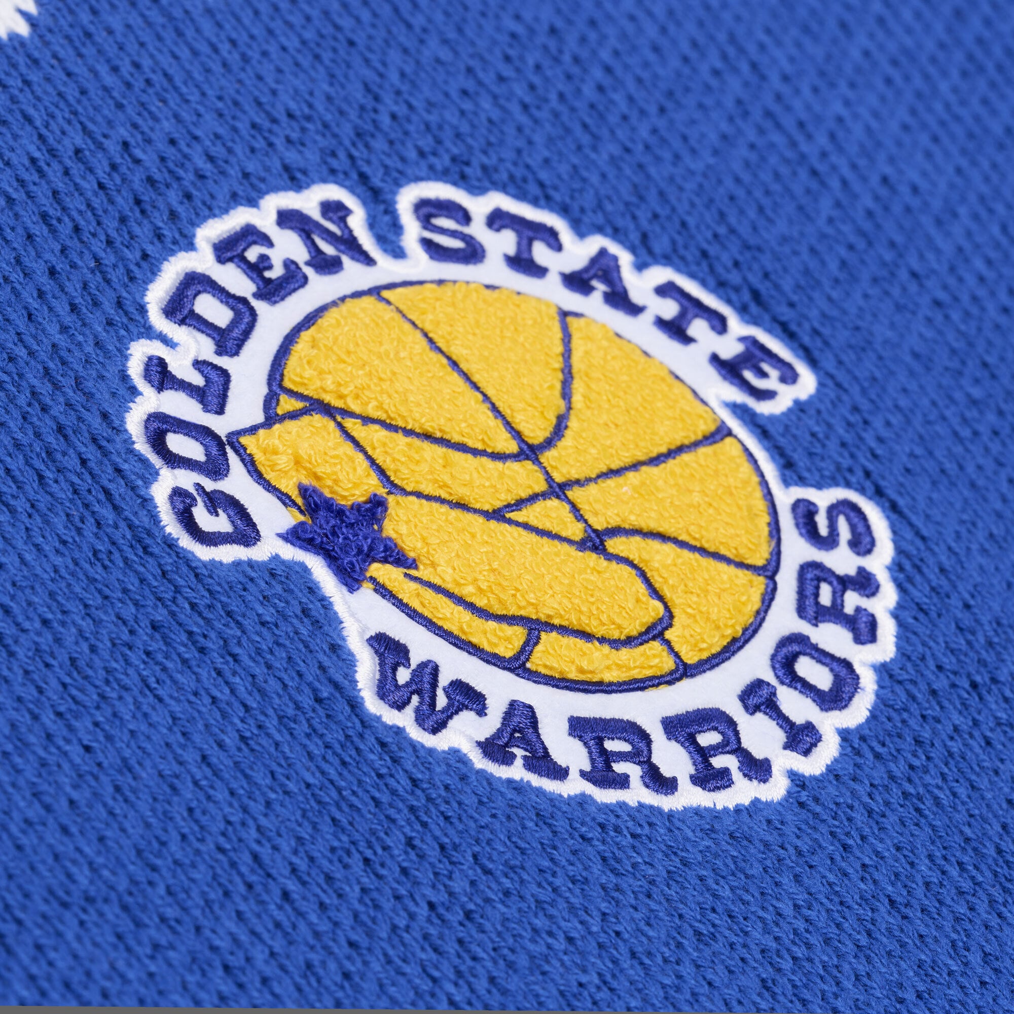 Pull Mitchell & Ness Royal Golden State Warriors pour homme