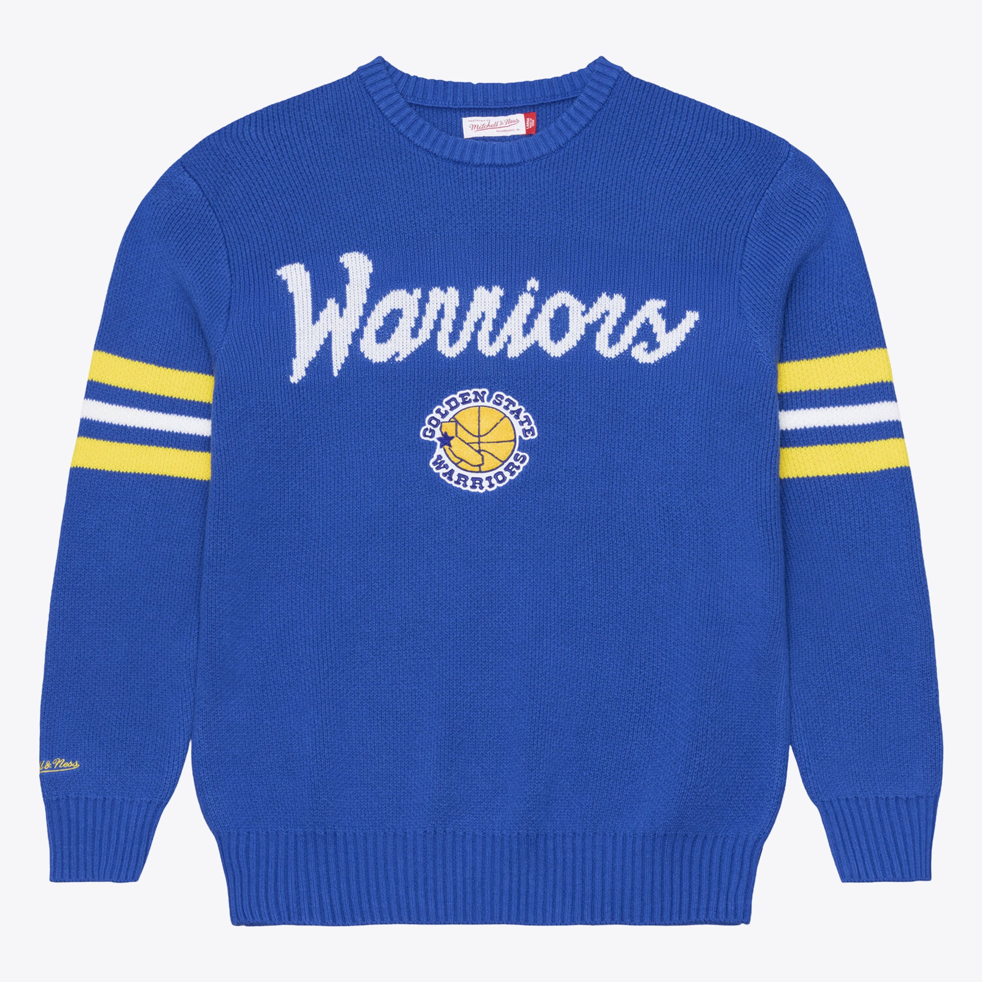 Pull Mitchell & Ness Royal Golden State Warriors pour homme