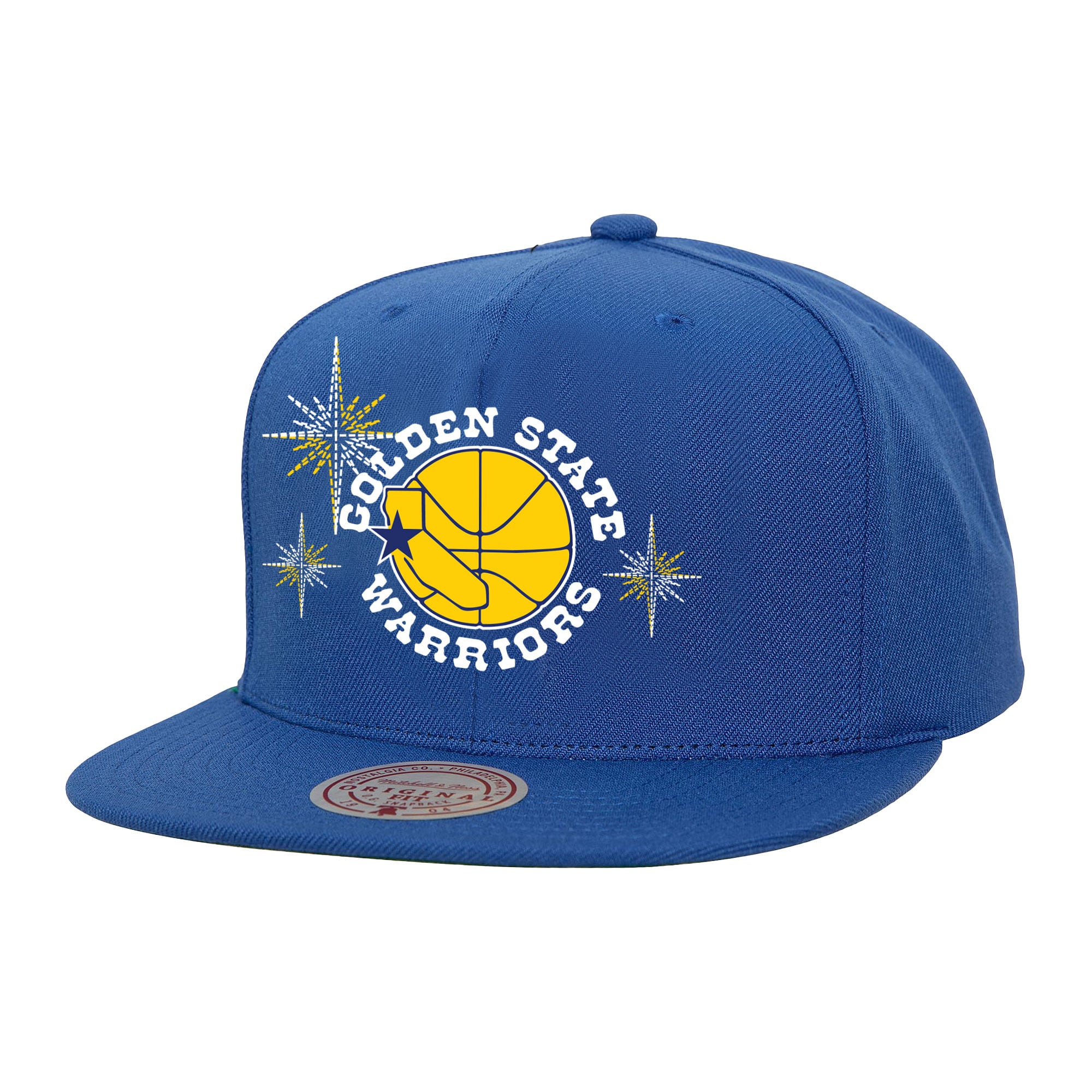 Men's Golden State Warriors Mitchell & Ness Royal Starlight Snapback Hat
