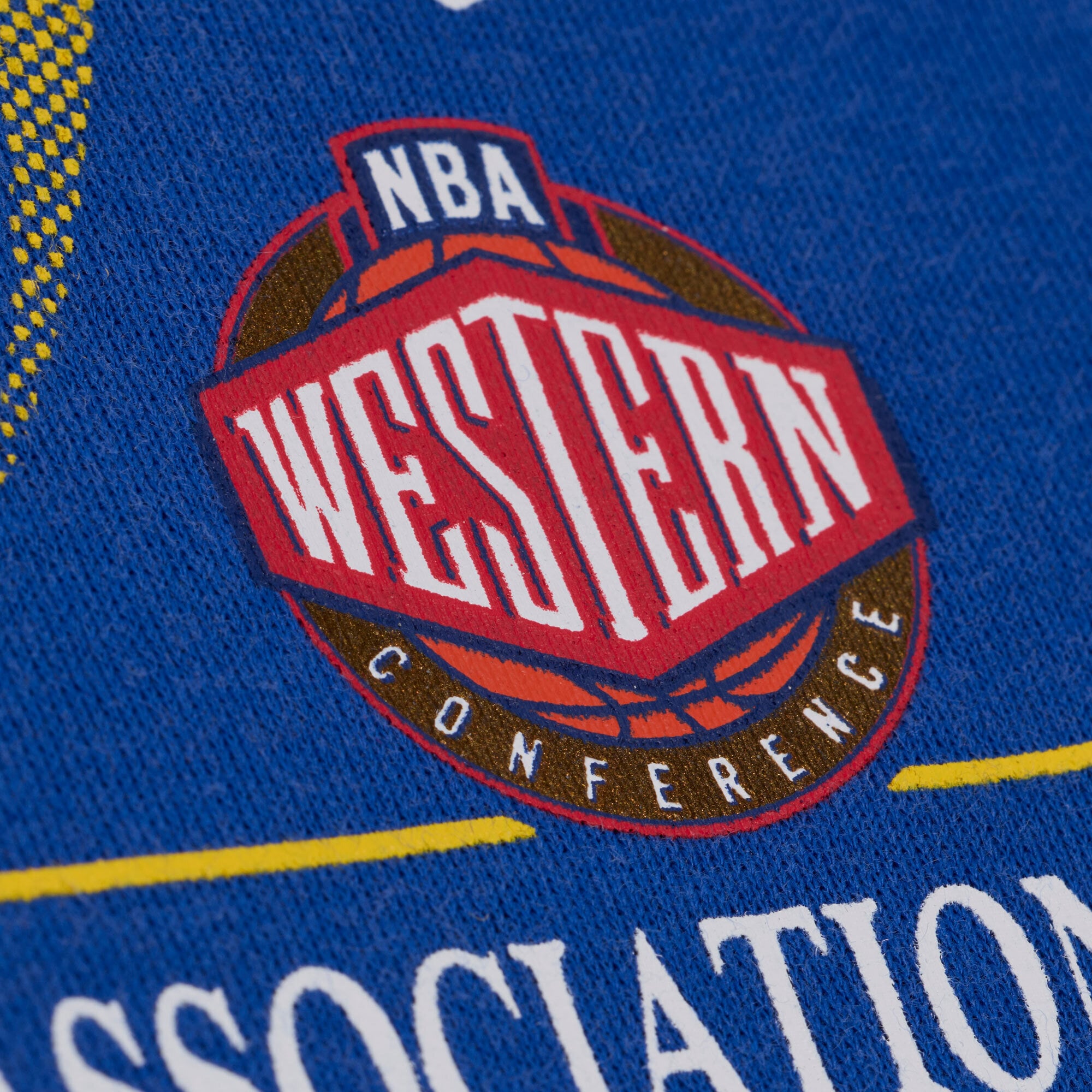 Sweat à capuche Mitchell & Ness Royal Golden State Warriors Street Graphics pour homme