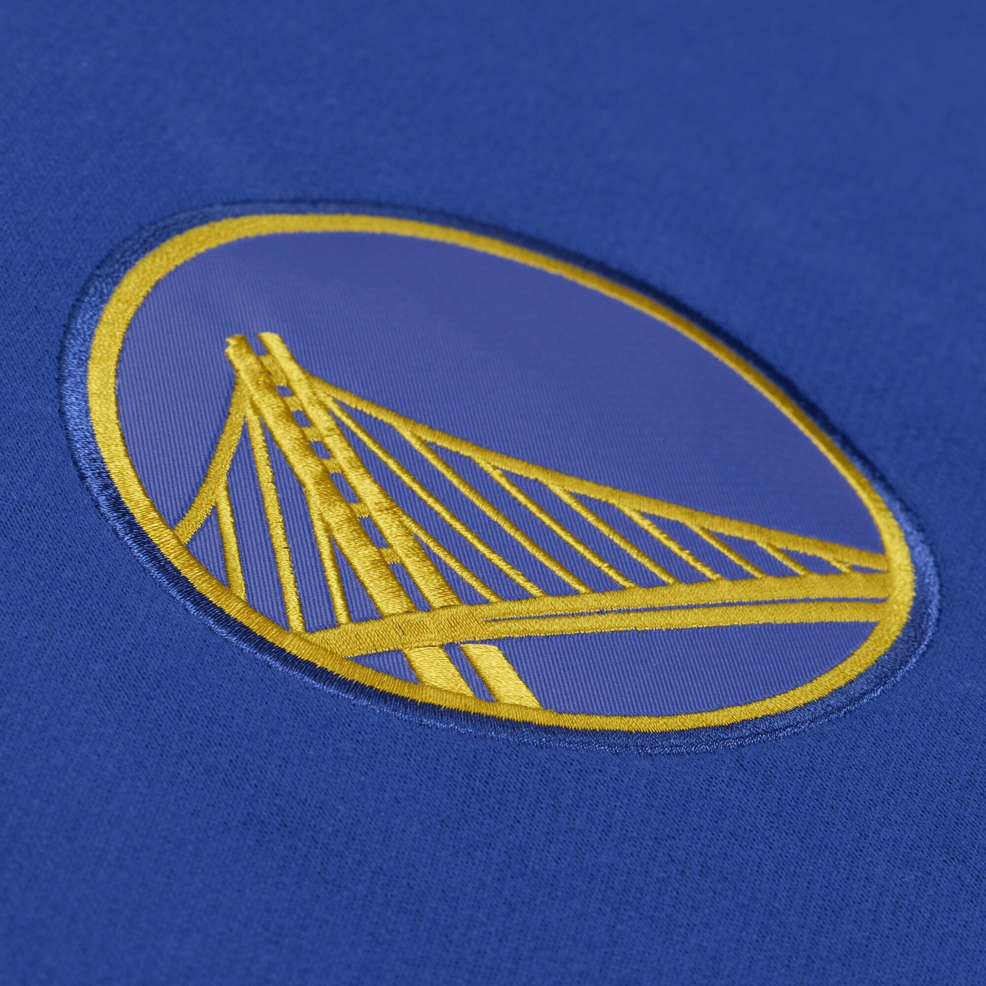 Sweat à capuche en polaire Mitchell & Ness Royal Golden State Warriors triple motif carreaux pour homme