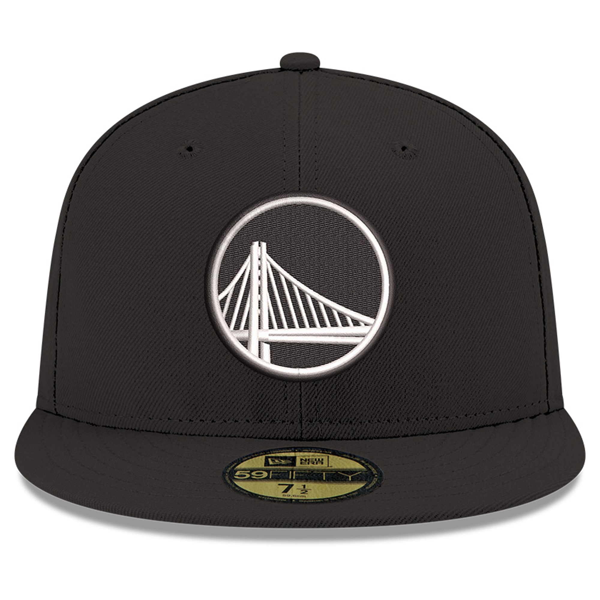 Men's New Era Black Golden State Warriors 59FIFTY Fitted Hat