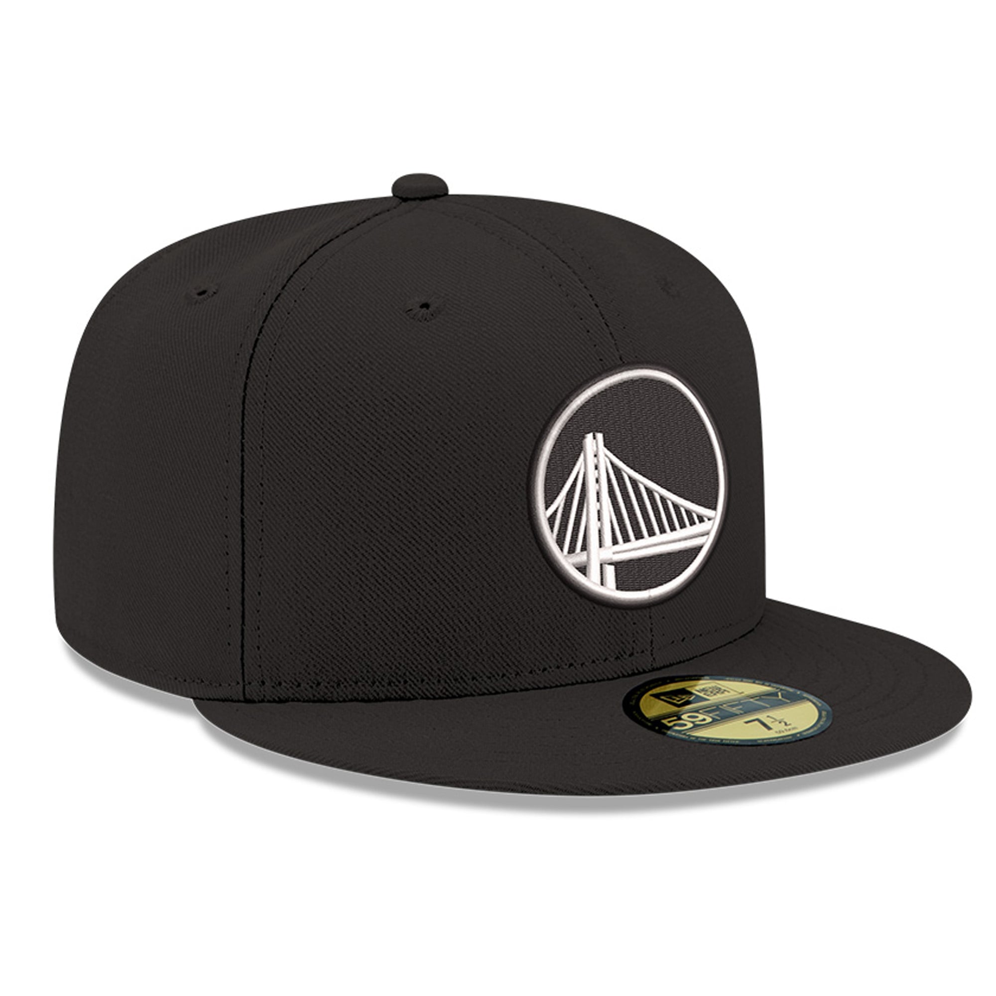 Men's New Era Black Golden State Warriors 59FIFTY Fitted Hat