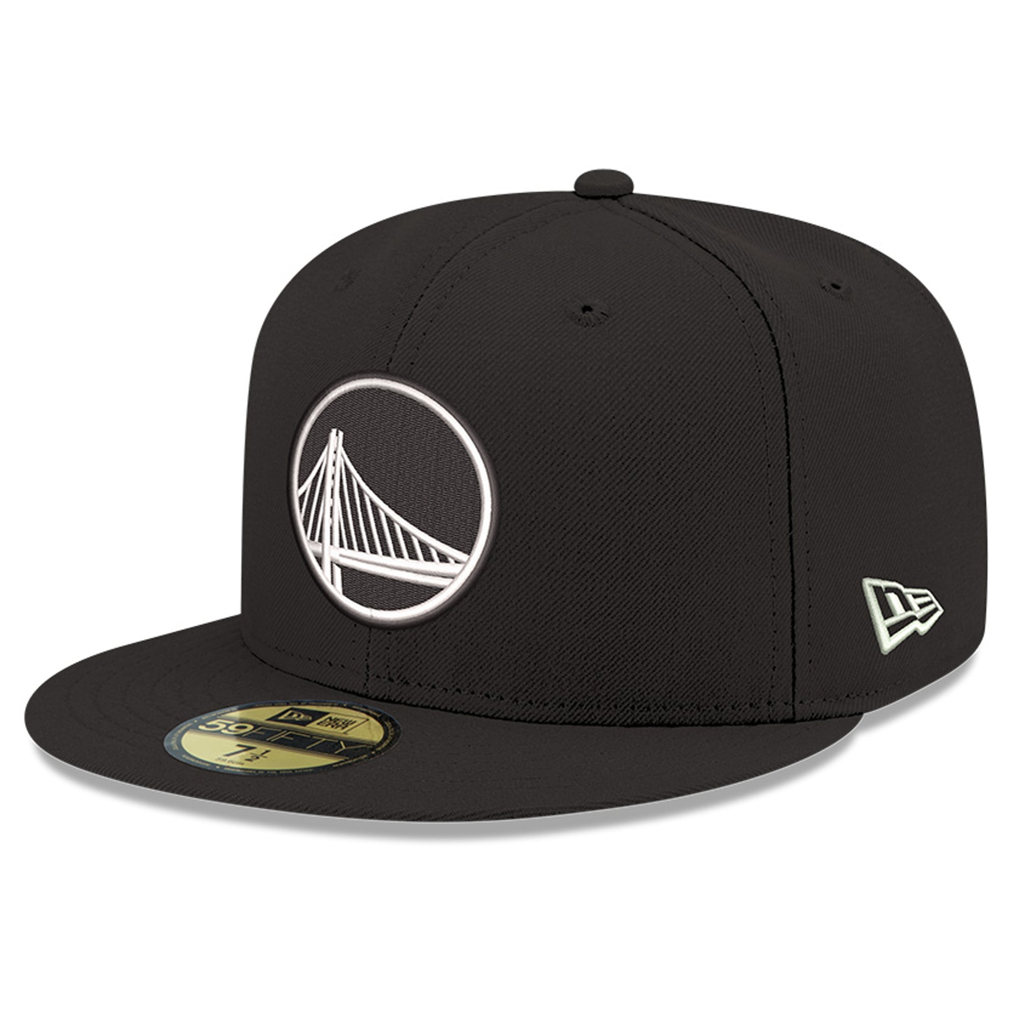 Men's New Era Black Golden State Warriors 59FIFTY Fitted Hat