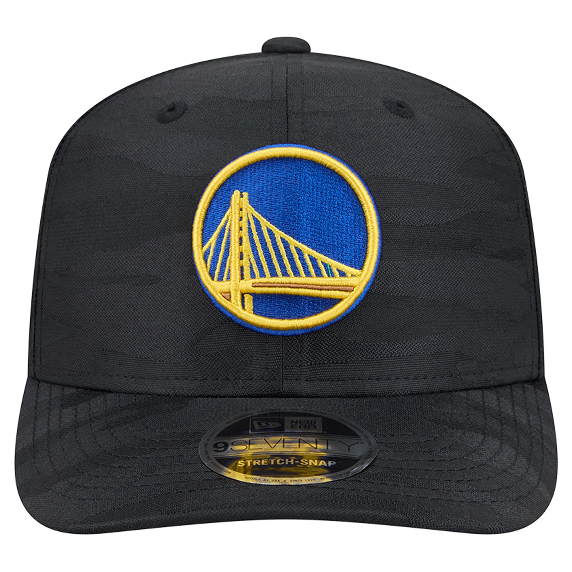 Men's New Era Black Golden State Warriors Camo 9SEVENTY Perforated Adjustable Hat
