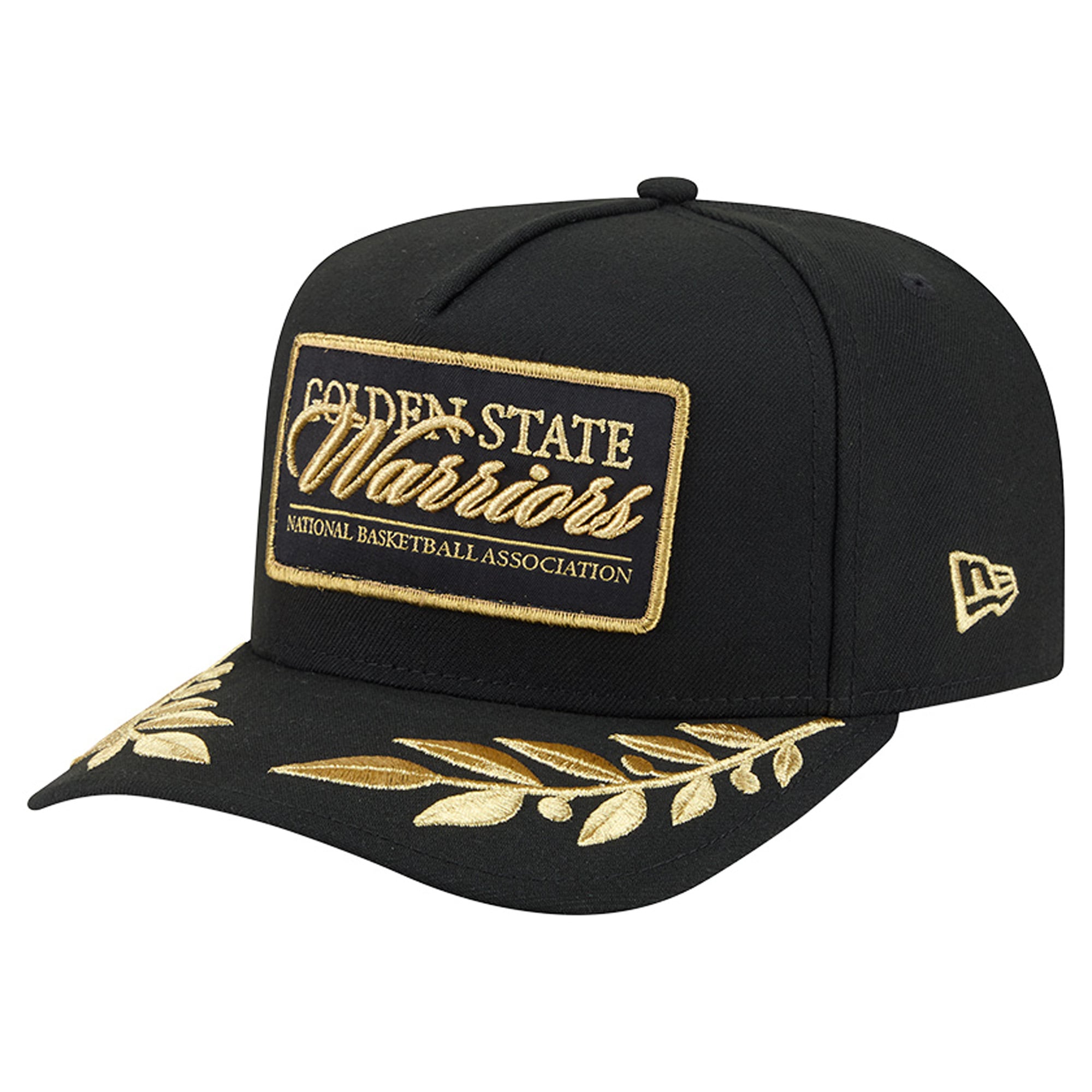 Men's New Era Black Golden State Warriors Golden 9FIFTY Snapback Hat