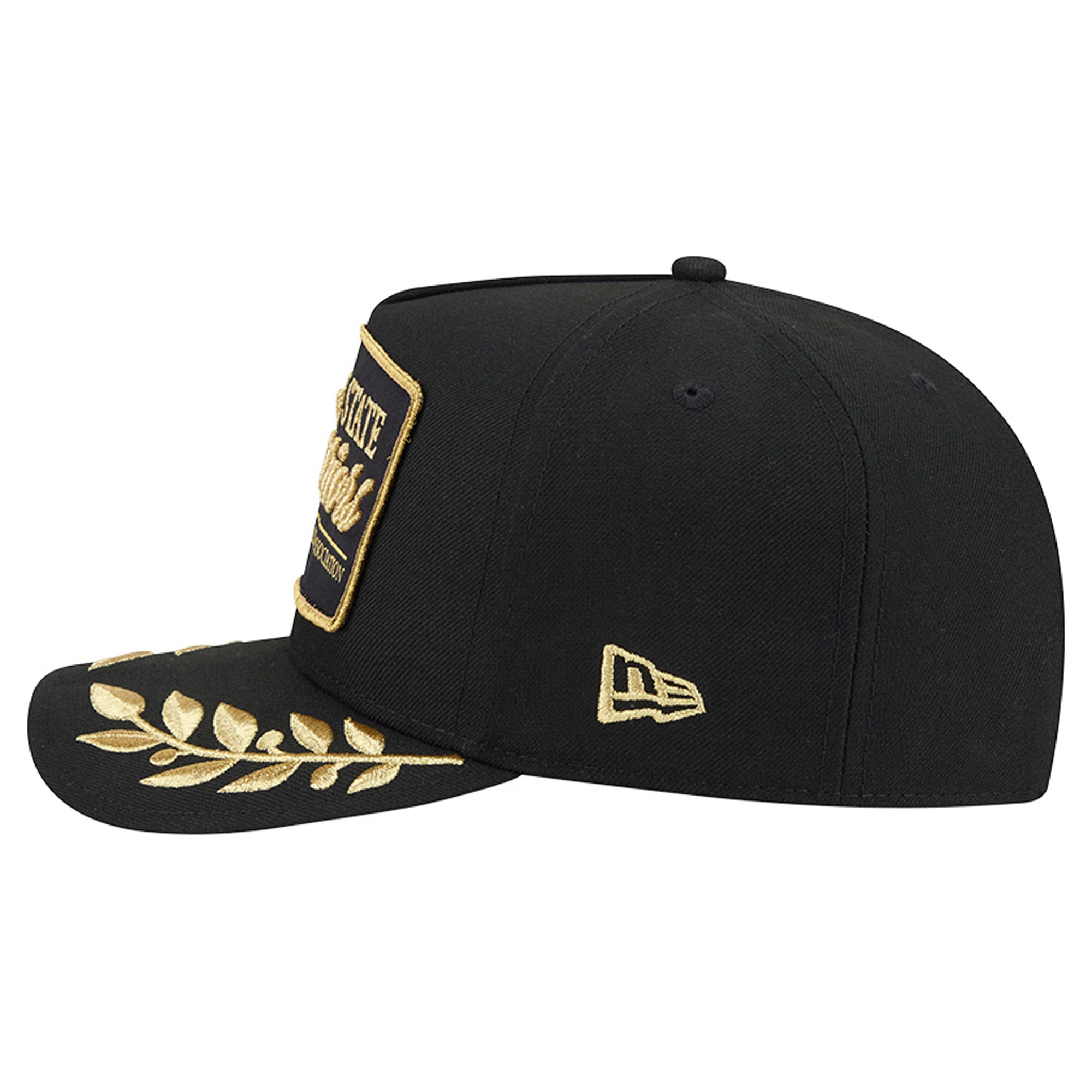 Men's New Era Black Golden State Warriors Golden 9FIFTY Snapback Hat