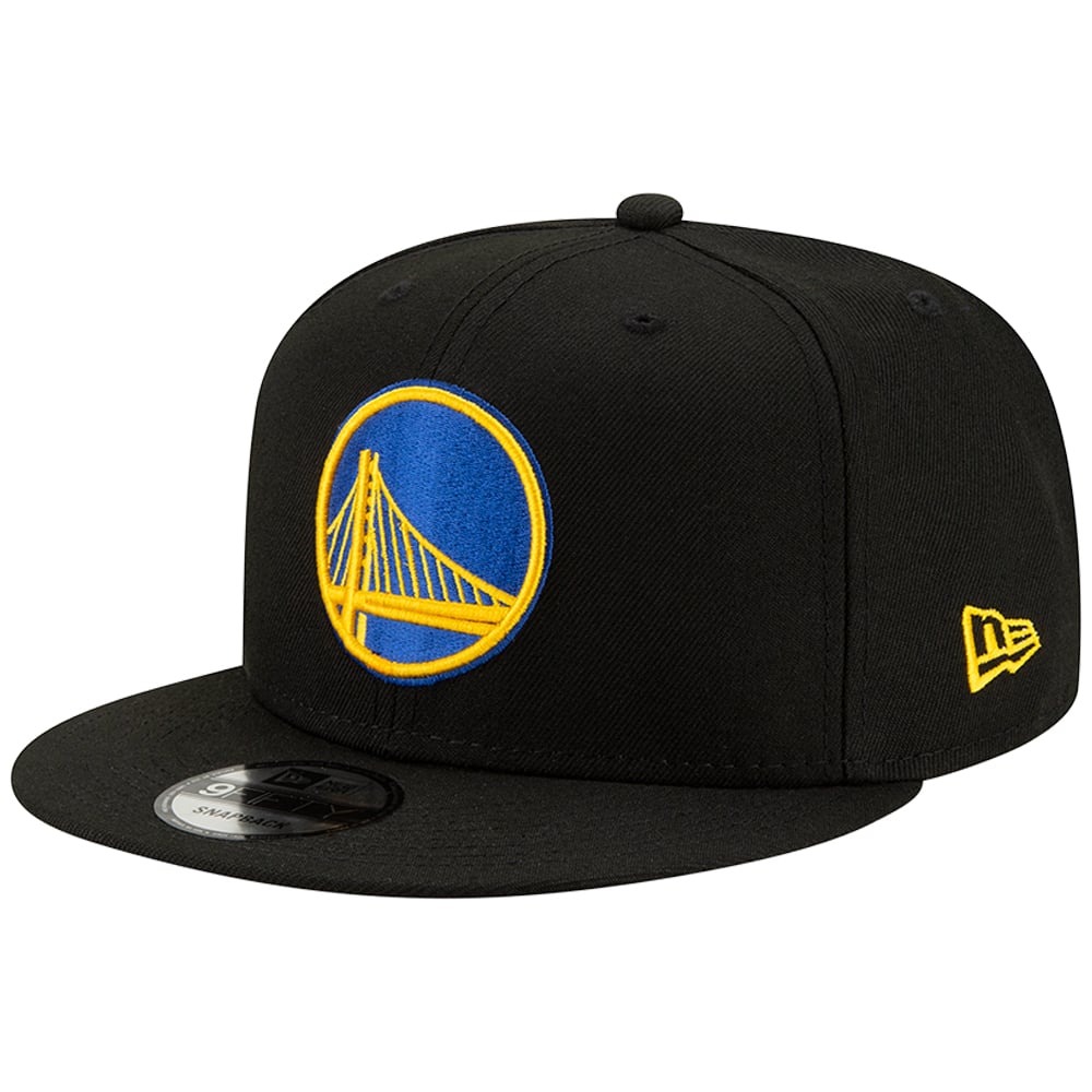 Men's Golden State Warriors New Era Black Official Team Color 9FIFTY Snapback Hat