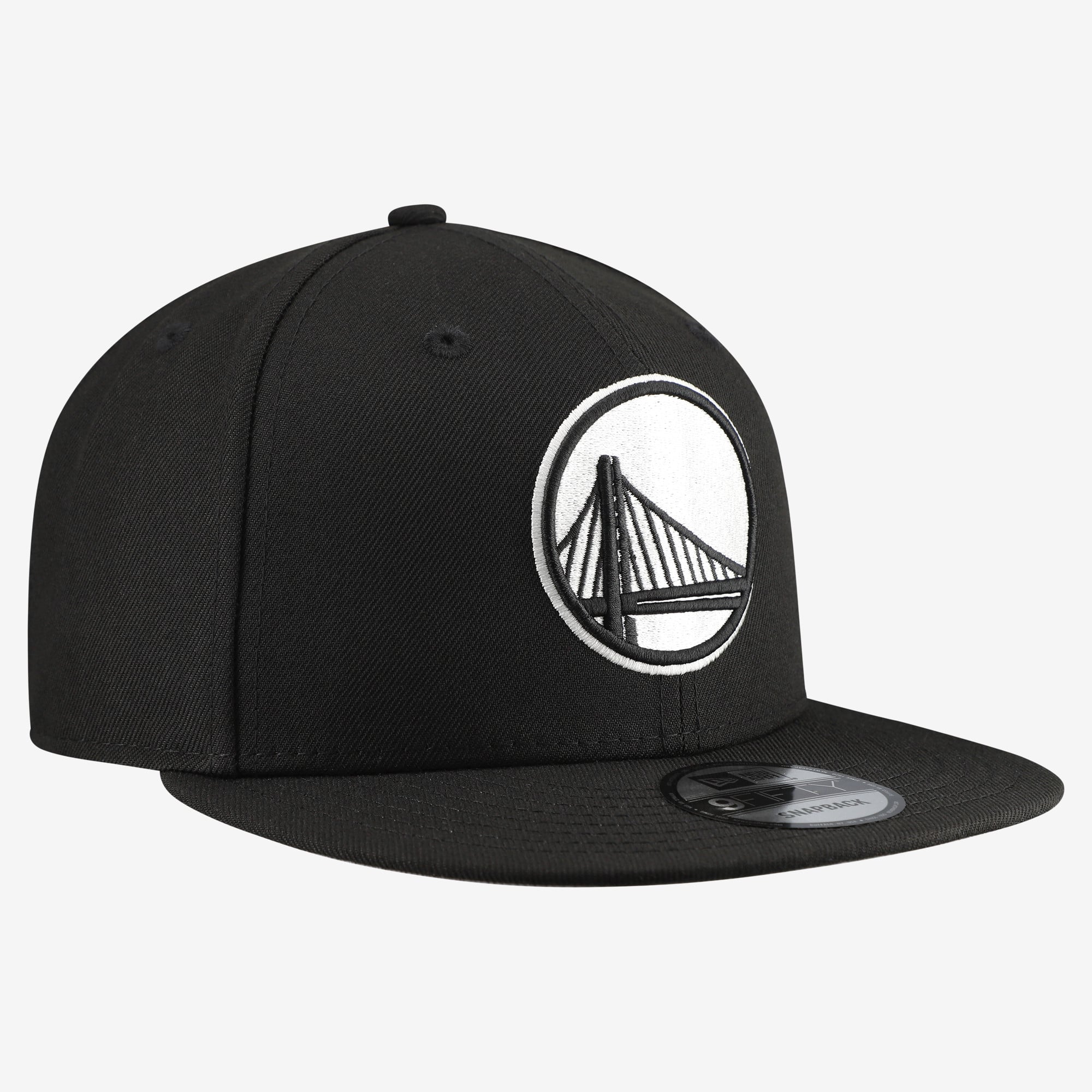Men's New Era  Black Golden State Warriors Team 9FIFTY Snapback Hat