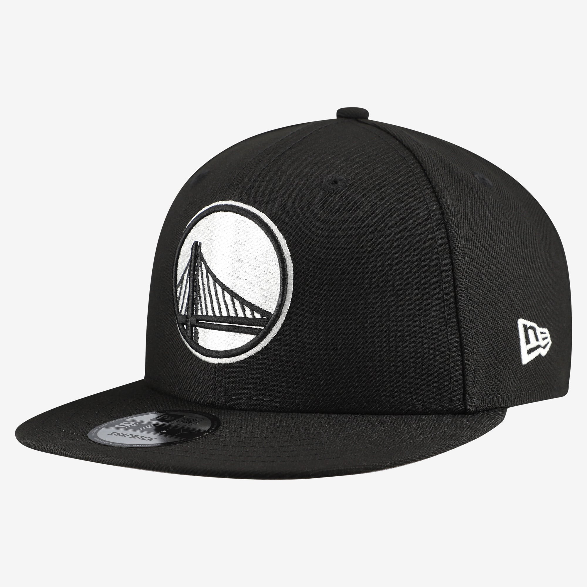 Men's New Era  Black Golden State Warriors Team 9FIFTY Snapback Hat