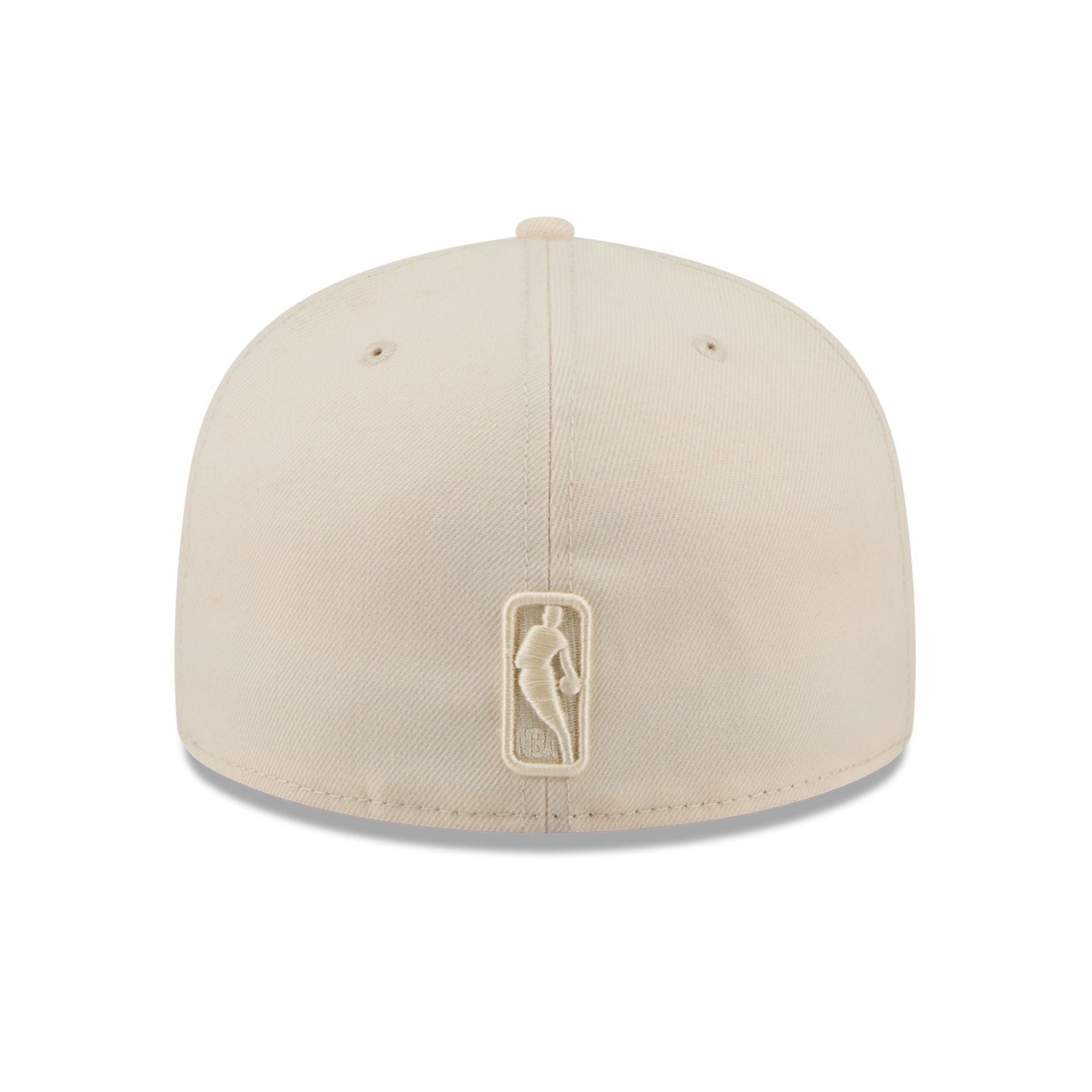 Casquette ajustée New Era 59FIFTY crème pour homme, collection Golden State Warriors.