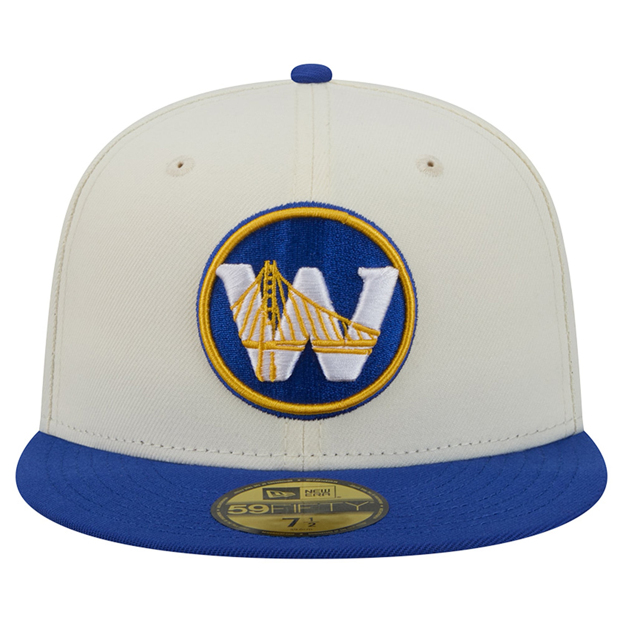 Casquette ajustée New Era Deceptor 59FIFTY pour homme, couleur crème/bleu roi