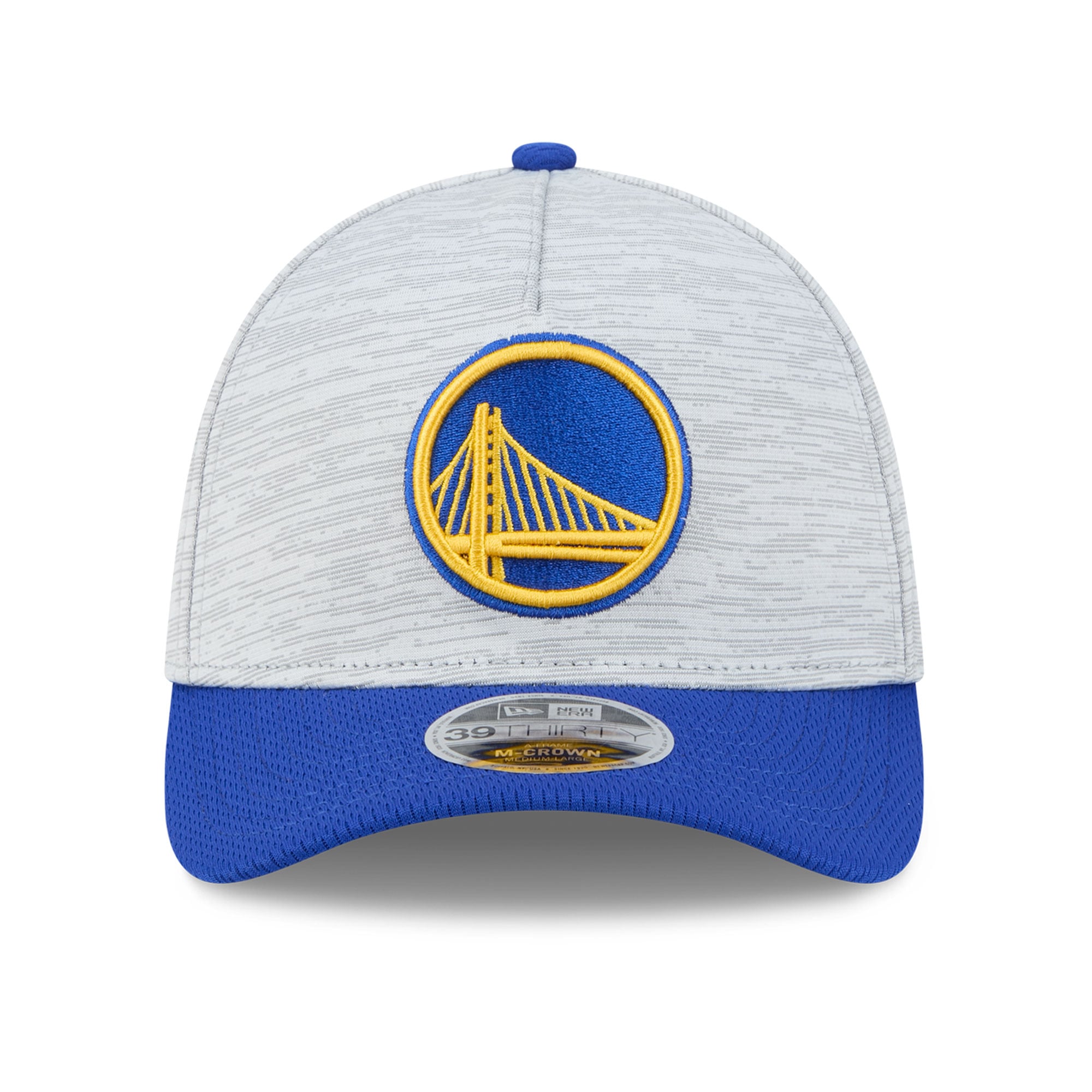 Men's New Era  Gray Golden State Warriors 39THIRTY M-Crown Tech Stretch Hat