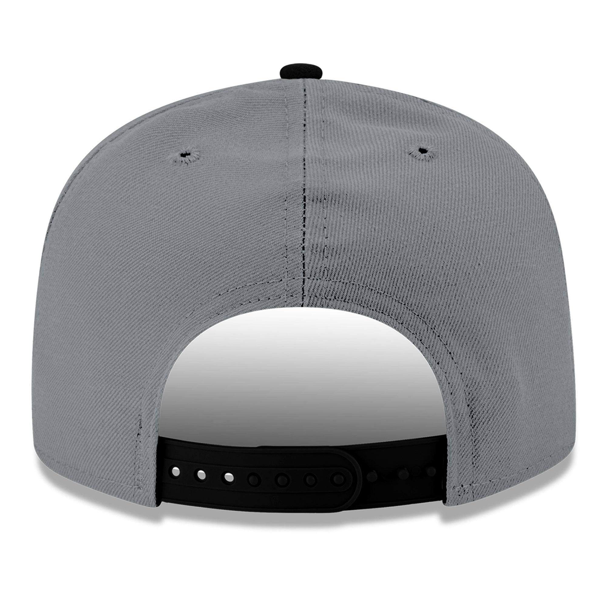 Men's New Era Gray/Black Golden State Warriors Logo 2-Tone 9FIFTY Snapback Hat