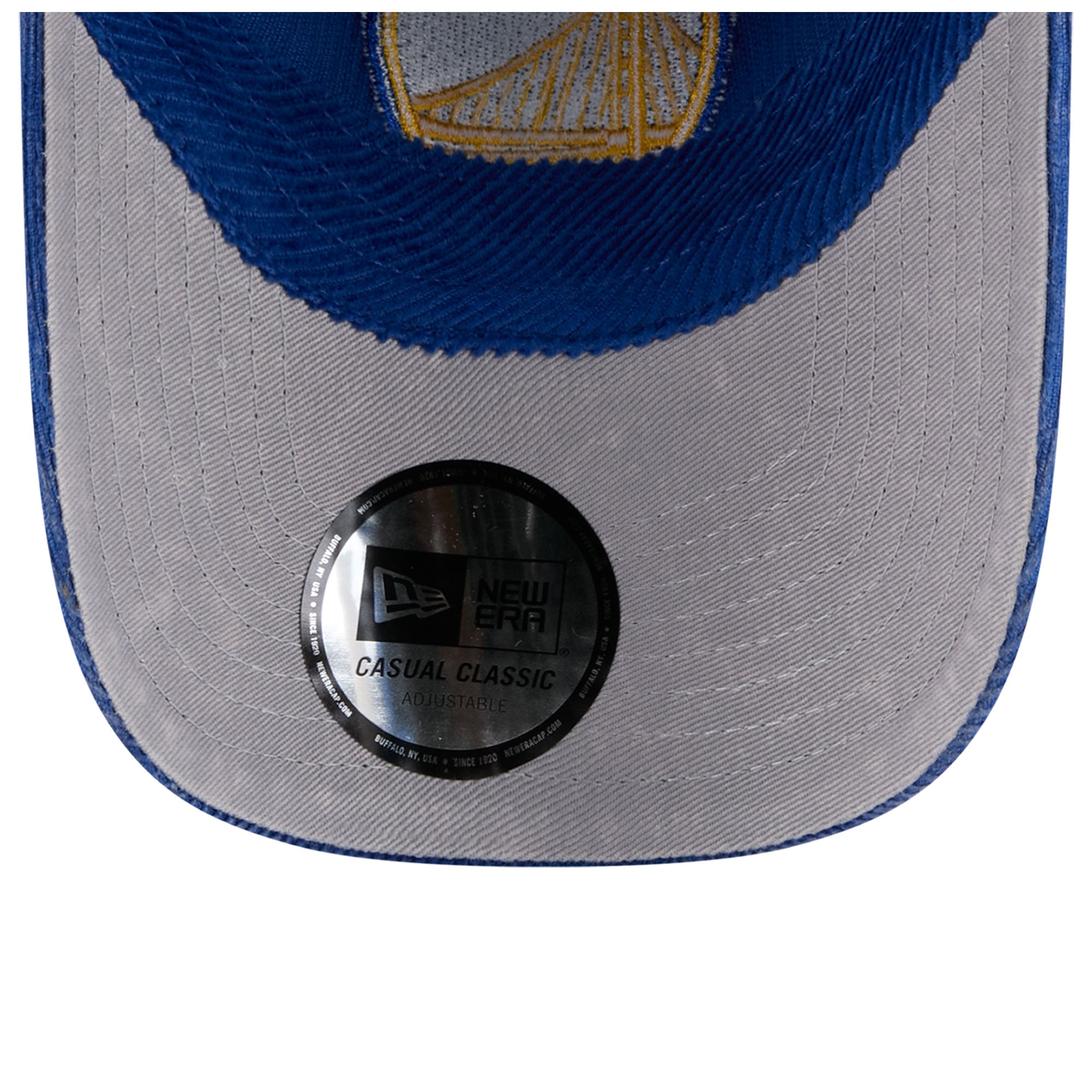 Men's New Era Royal Golden State Warriors Corduroy Casual Classic Adjustable Hat
