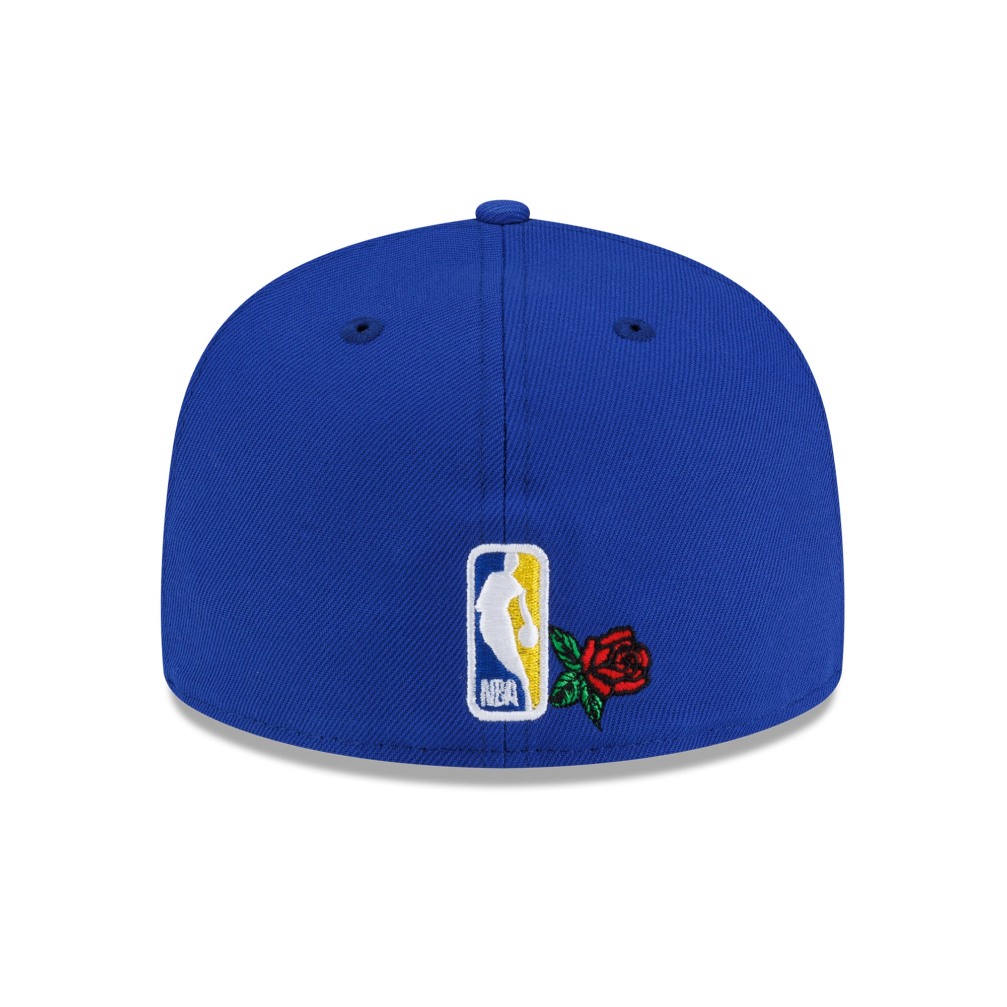 Men's New Era  Royal Golden State Warriors Rose Banner 59FIFTY Fitted Hat