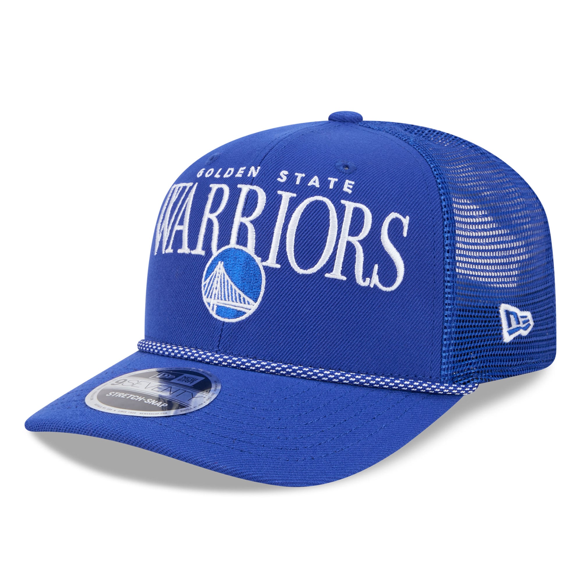 Men's Golden State Warriors New Era Royal Tonal 9SEVENTY Adjustable Trucker Hat