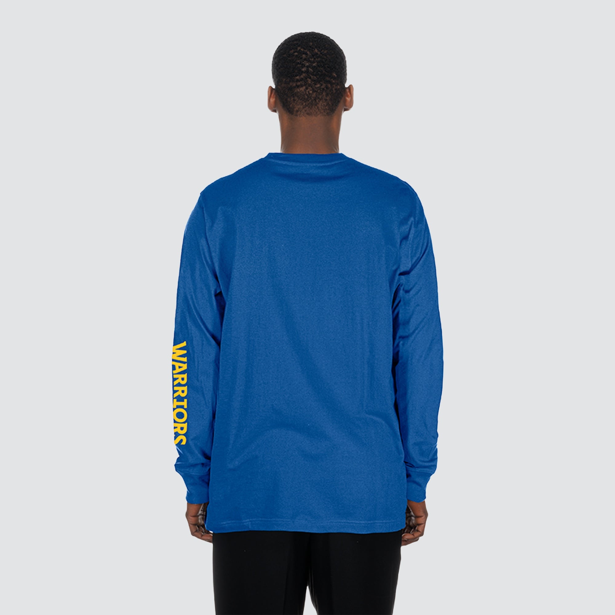 T-shirt à manches longues New Era Royal Golden State Warriors pour homme