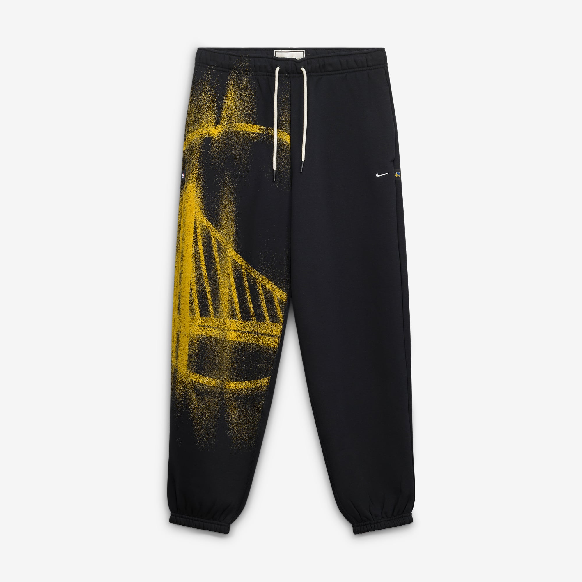 Pantalon de sport Nike Golden State Warriors 2026 Standard Issue Icon Fleece fuselé noir pour homme