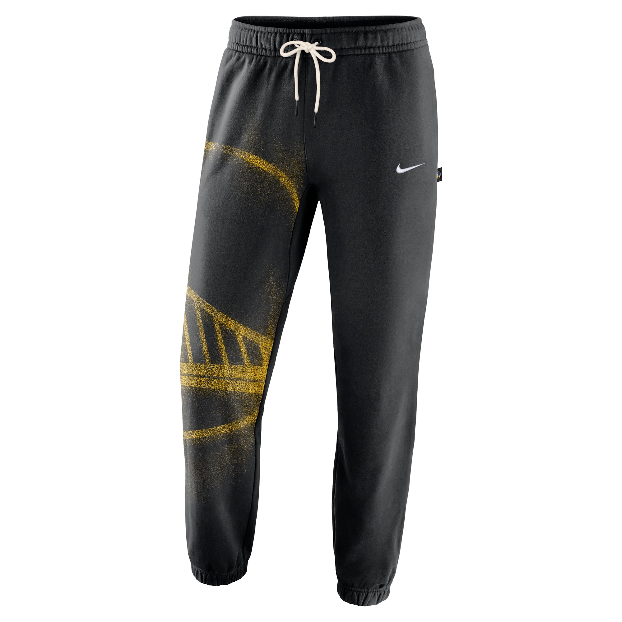 Pantalon de sport Nike Golden State Warriors 2026 Standard Issue Icon Fleece fuselé noir pour homme