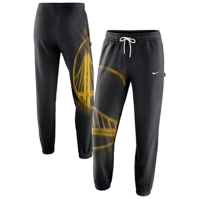 Golden State Warriors Nike 2026 Standard Issue Practice Icon Fleece Tapered Pants - Black