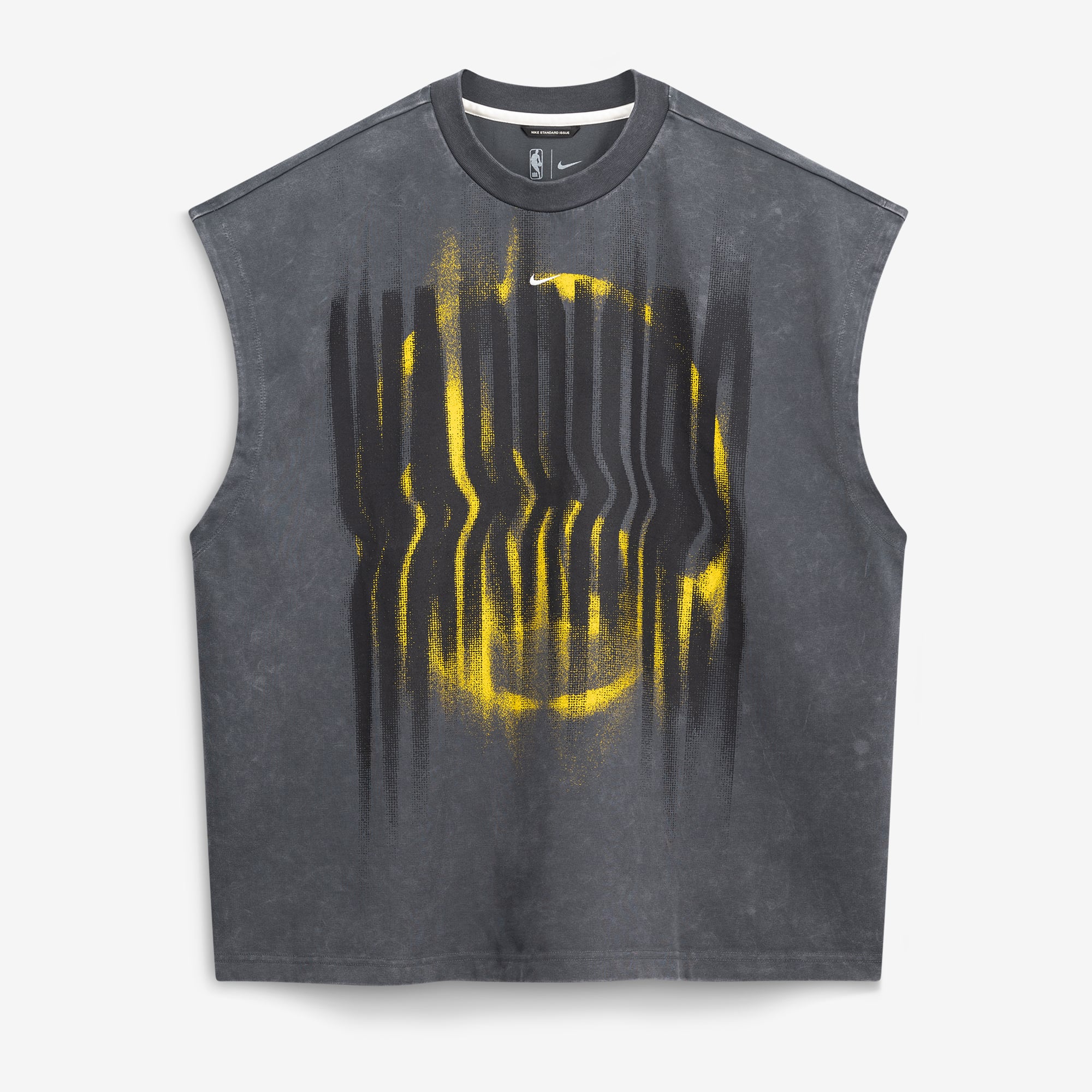Débardeur d'avant-match Nike Golden State Warriors 2026 Standard Issue, couleur anthracite, pour homme