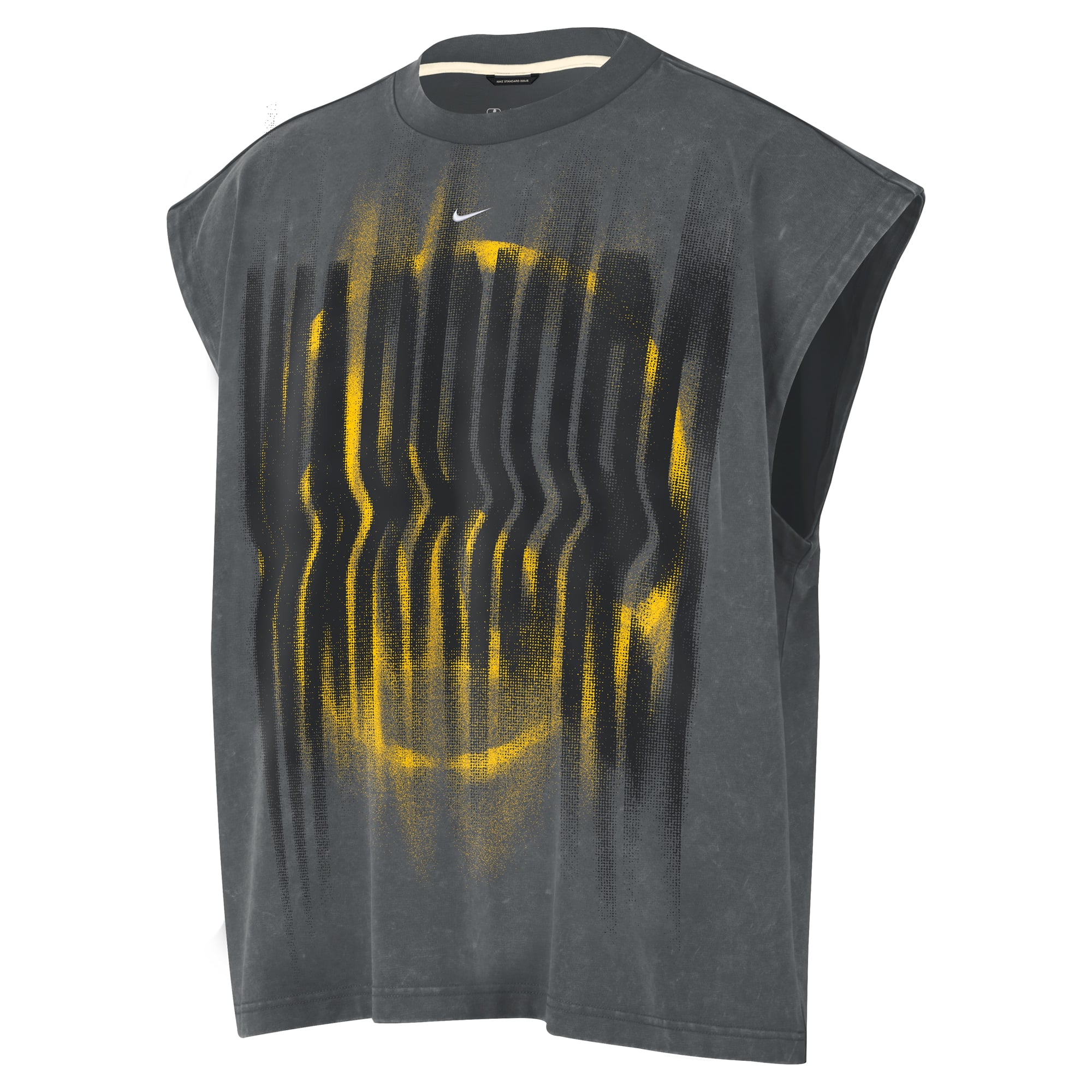 Débardeur d'avant-match Nike Golden State Warriors 2026 Standard Issue, couleur anthracite, pour homme