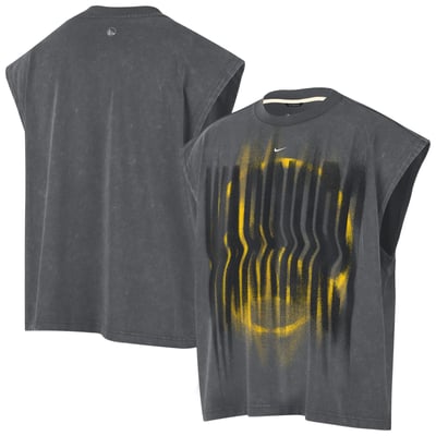 Golden State Warriors Nike 2026 Standard Issue Pre-Game Sleeveless Top - Charcoal