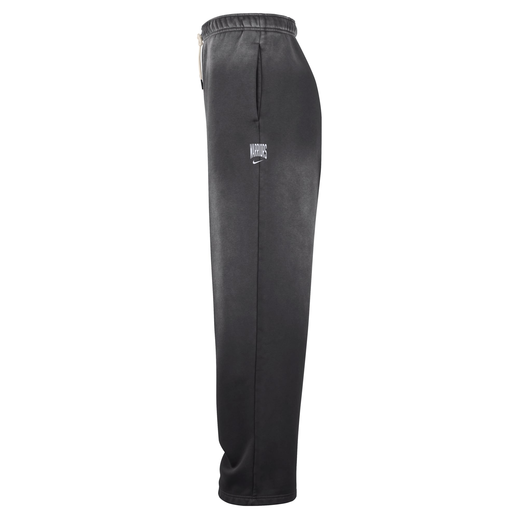 Pantalon de voyage en molleton lavé Nike Golden State Warriors 2026 Standard Issue, couleur anthracite, pour homme