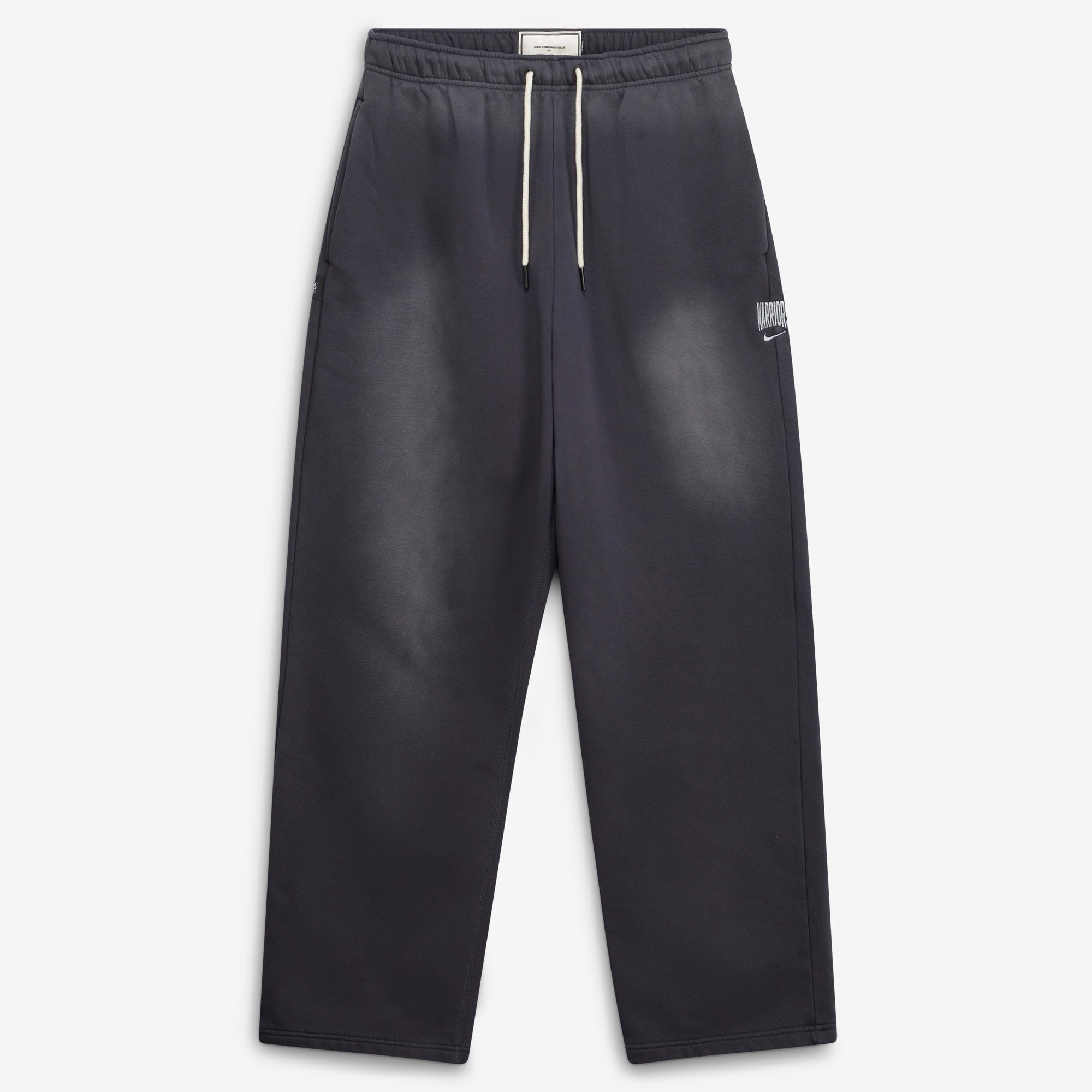 Pantalon de voyage en molleton lavé Nike Golden State Warriors 2026 Standard Issue, couleur anthracite, pour homme