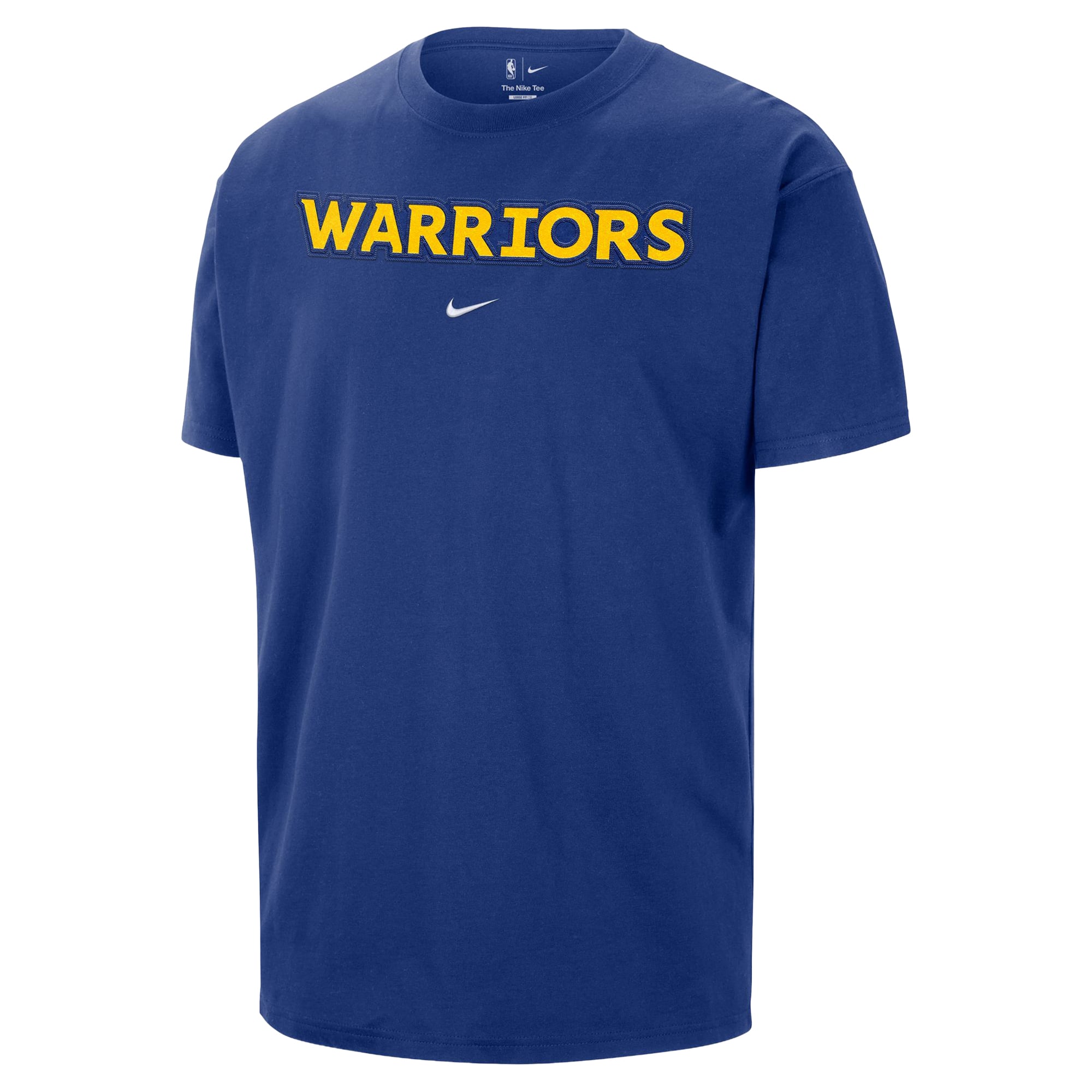 T-shirt homme Nike Royal Golden State Warriors en sergé avec logo