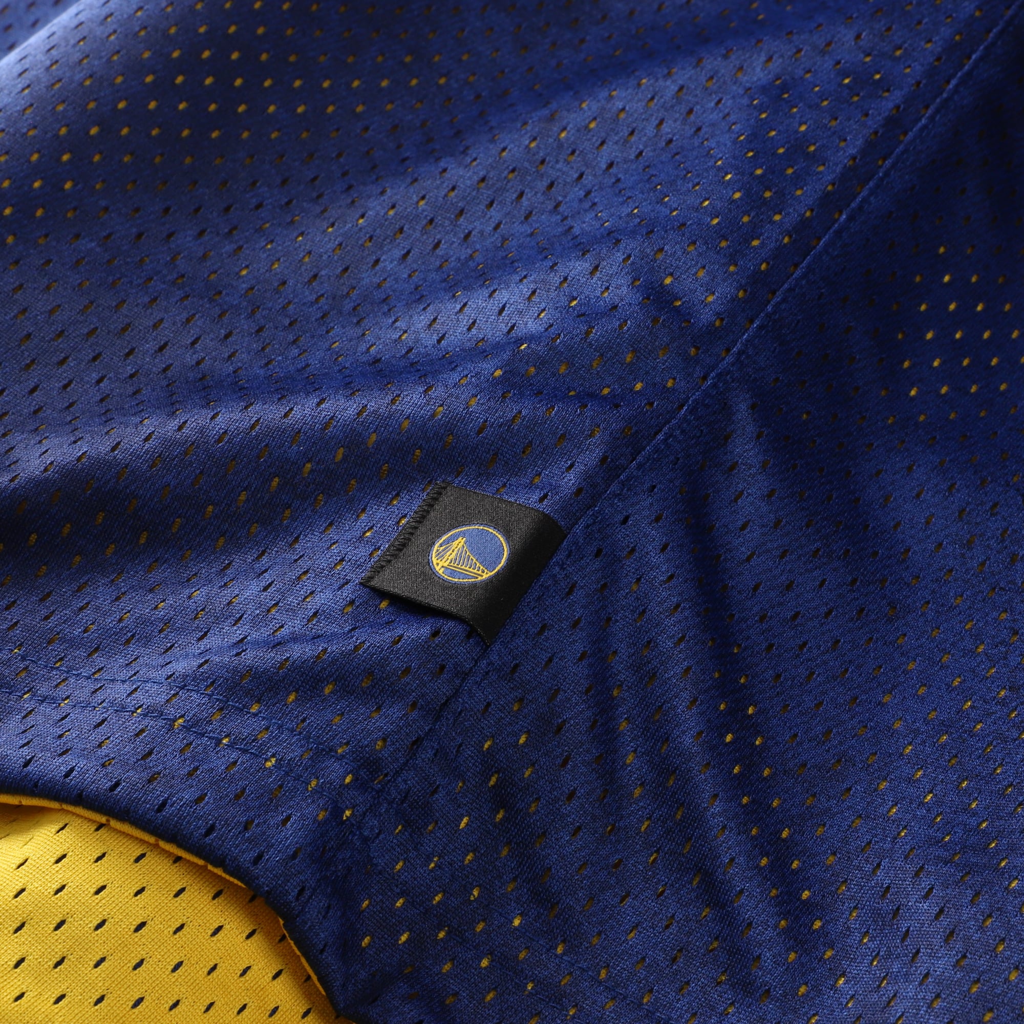 Men's Nike Royal/Gold Golden State Warriors 2026 Standard Issue Practice Icon Mesh Reversible Jersey
