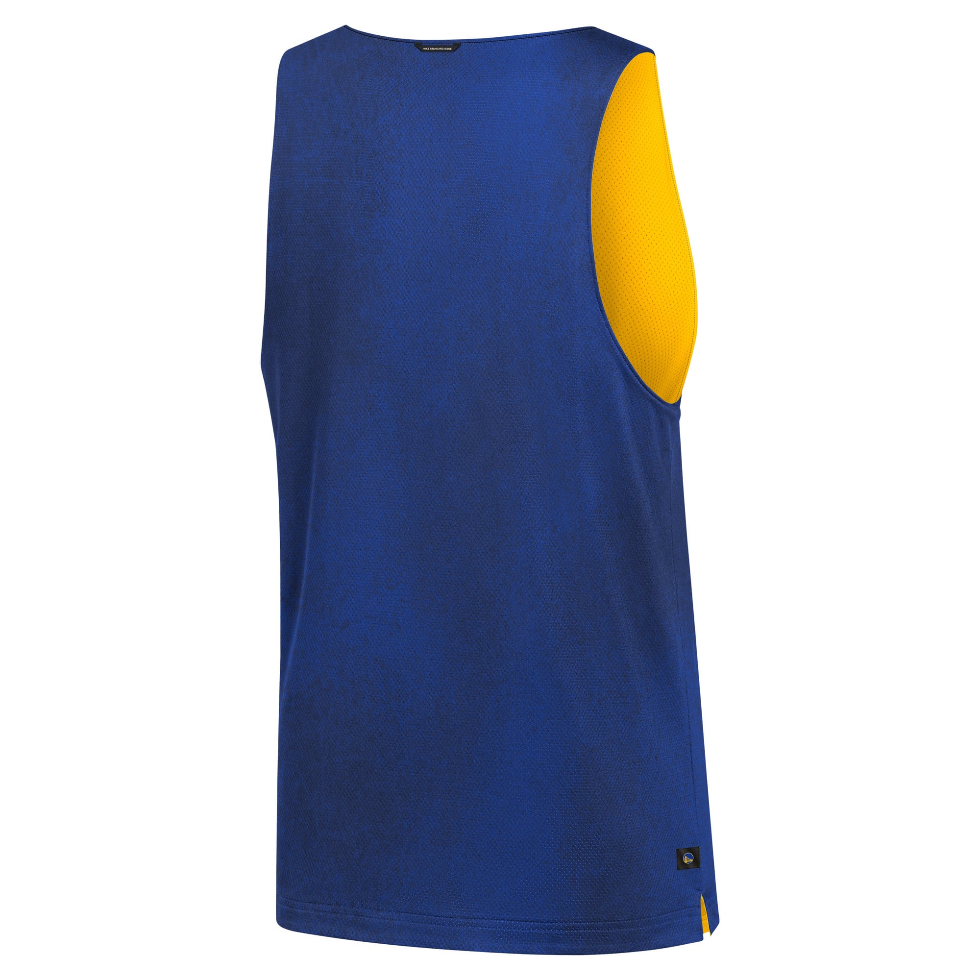 Men's Nike Royal/Gold Golden State Warriors 2026 Standard Issue Practice Icon Mesh Reversible Jersey