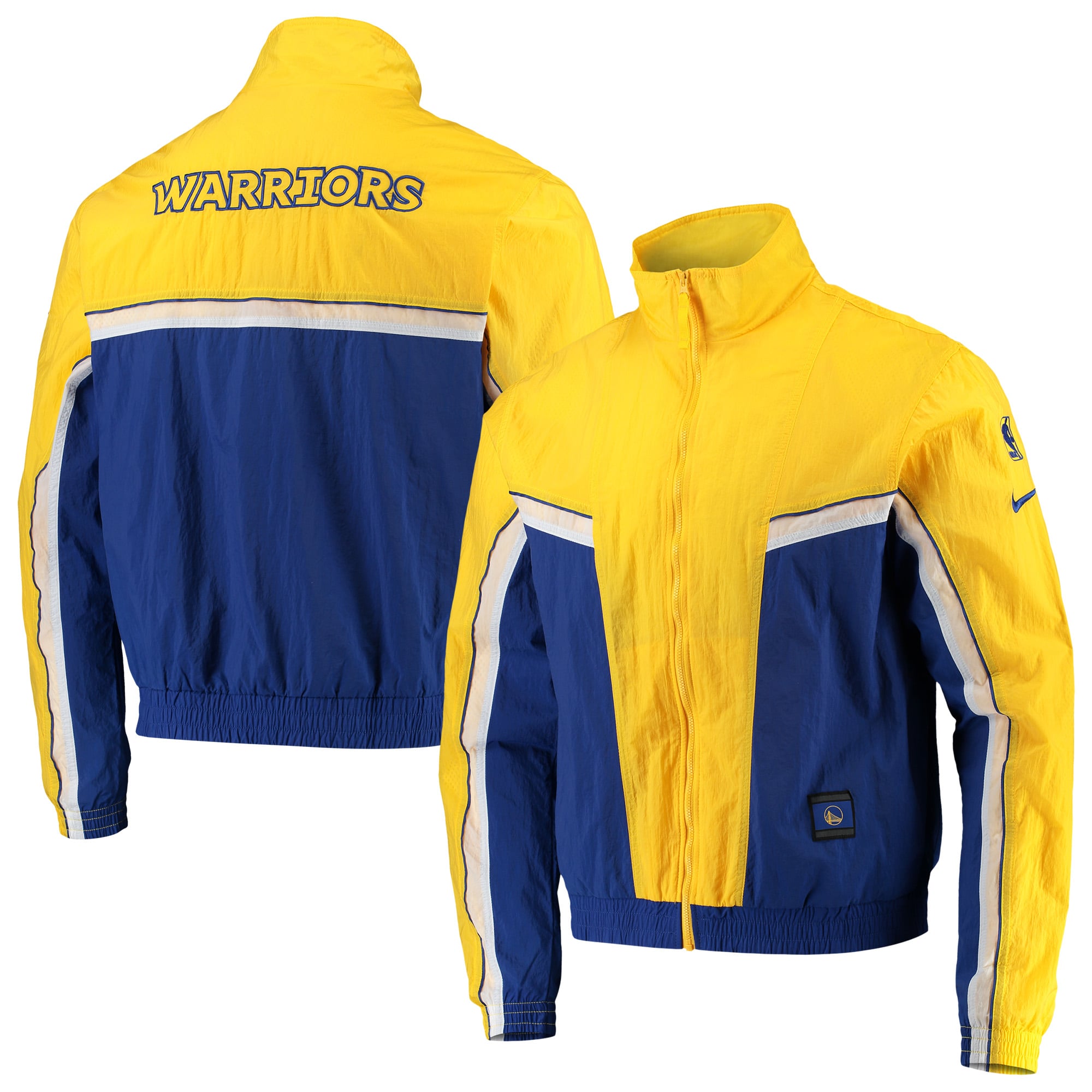 う*ゅ様  トラックジャケット ゴールド/ブルー Lサイズ Men's Nike Royal/Gold Golden State Warriors Courtside Tracksuit