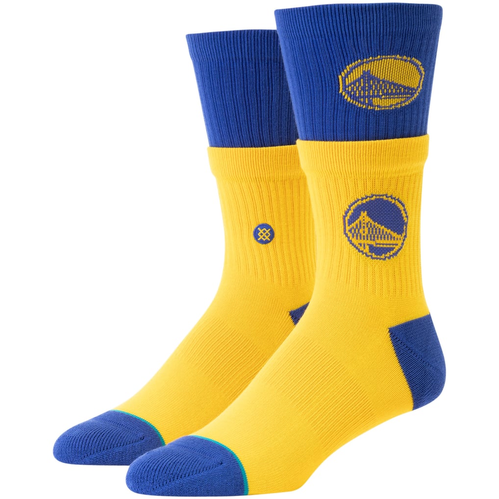 golden state warriors dress socks Men's Stance Gold Double Double Crew Ebay