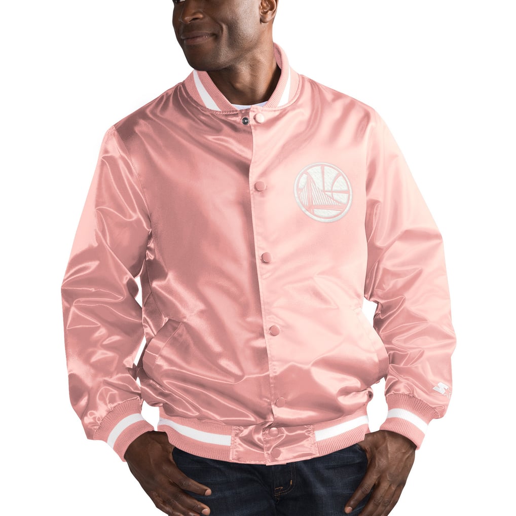 AKA Pink Satin Bomber Jacket in 3XL