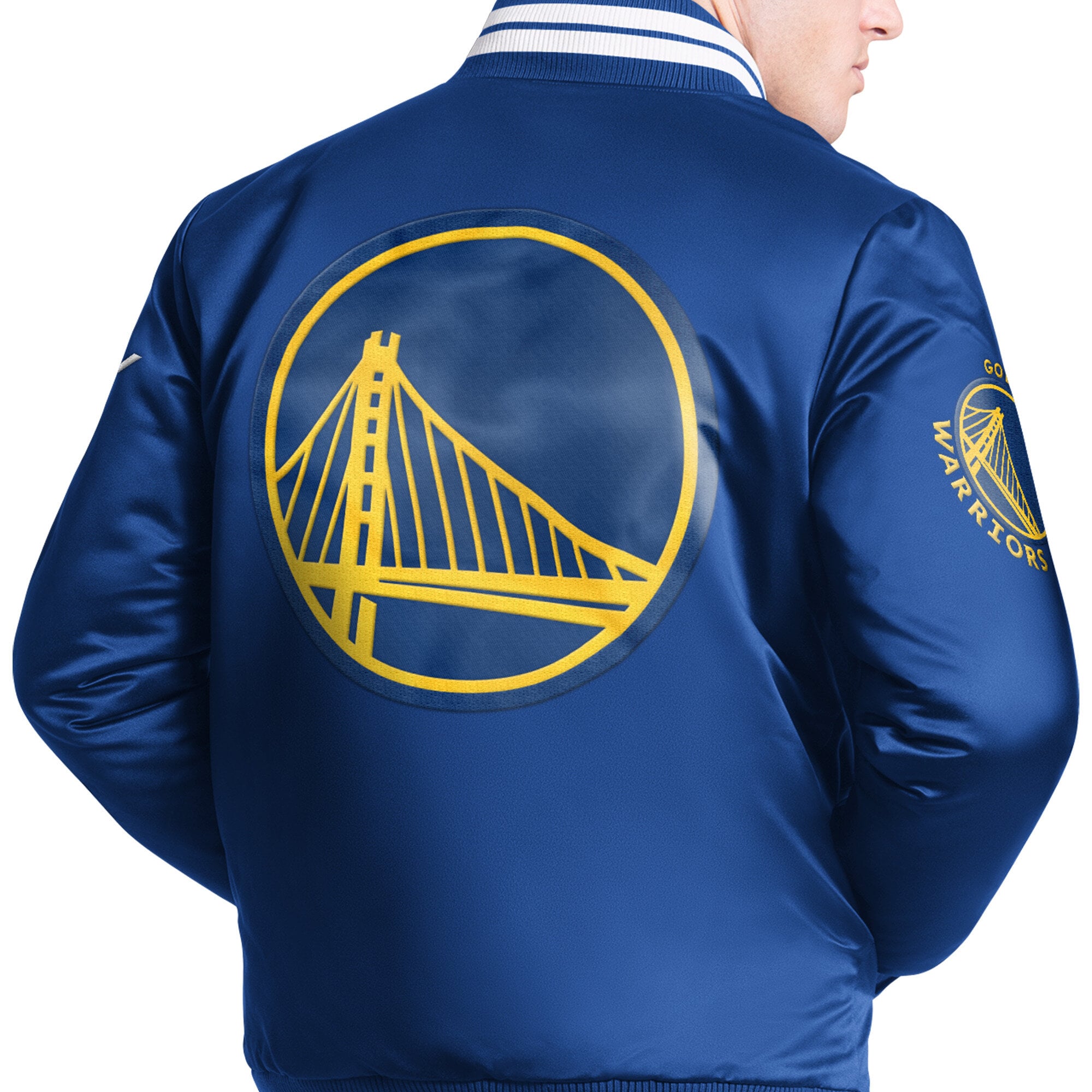 Veste universitaire Starter Royal Golden State Warriors Elite à boutons-pression pour homme