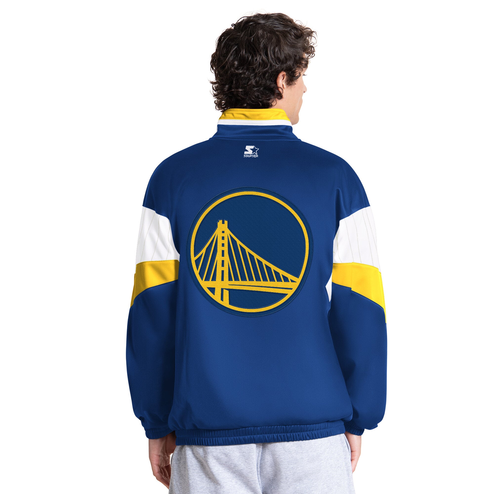 Veste de survêtement zippée intégrale Starter Royal Golden State Warriors Legacy pour homme