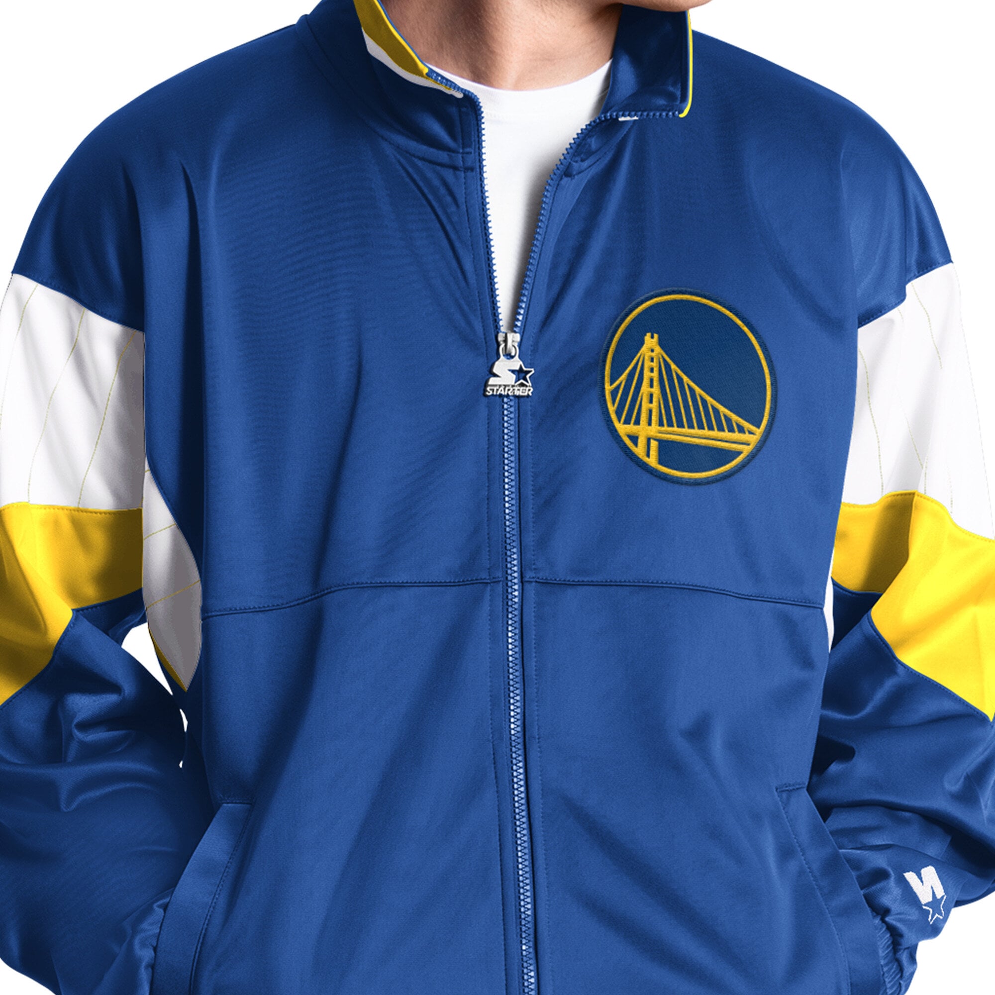 Veste de survêtement zippée intégrale Starter Royal Golden State Warriors Legacy pour homme