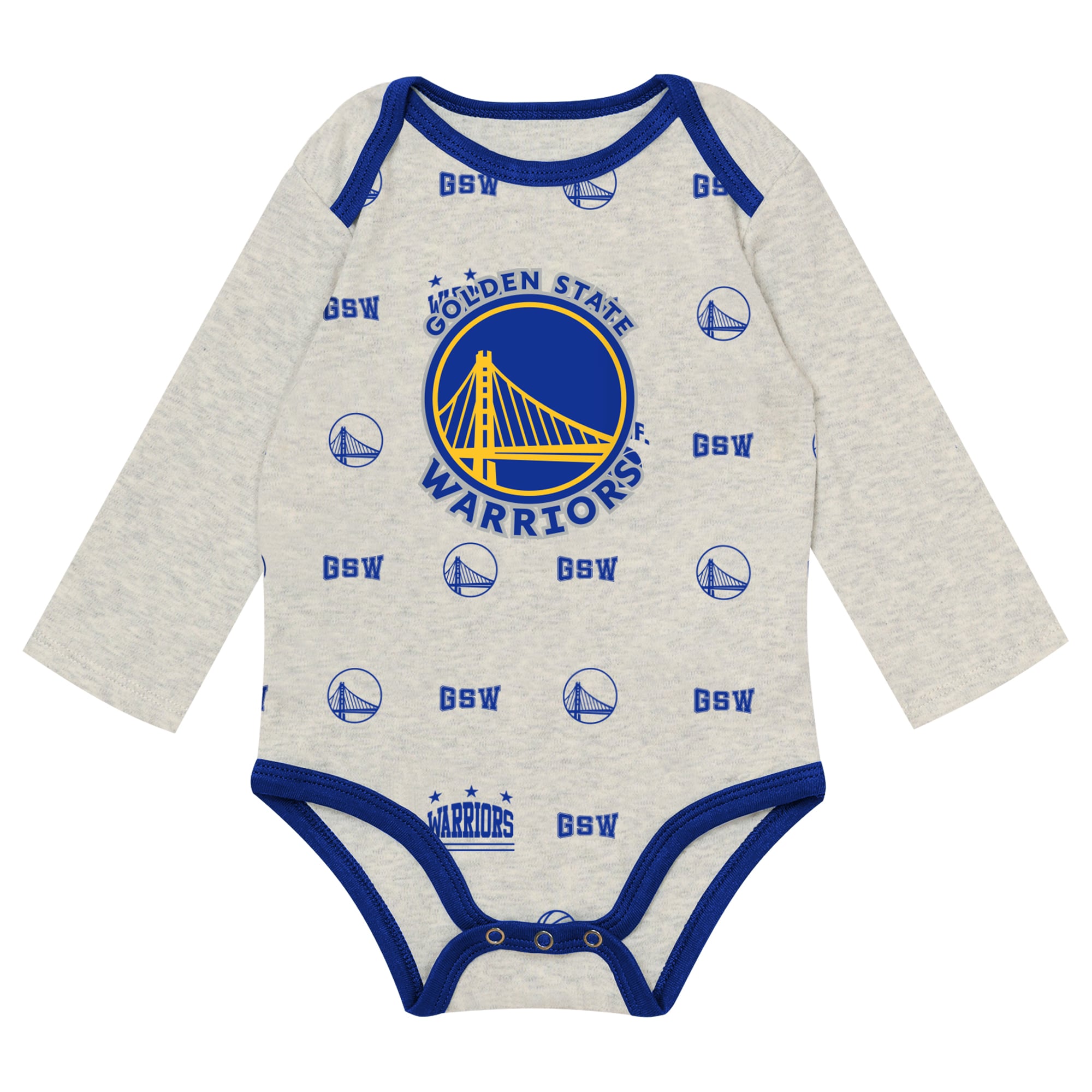 Ensemble pour nouveau-né et nourrisson Outerstuff Golden State Warriors : body, pantalon bonnet à revers.