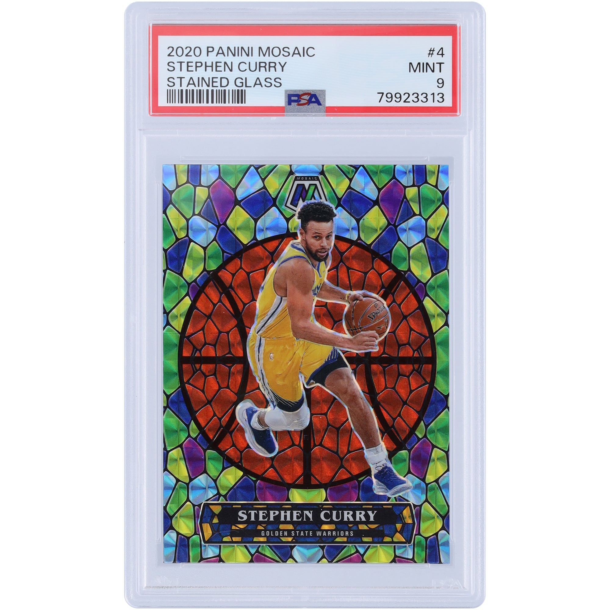 Stephen Curry Golden State Warriors 2020-21 Panini Mosaic Stained 