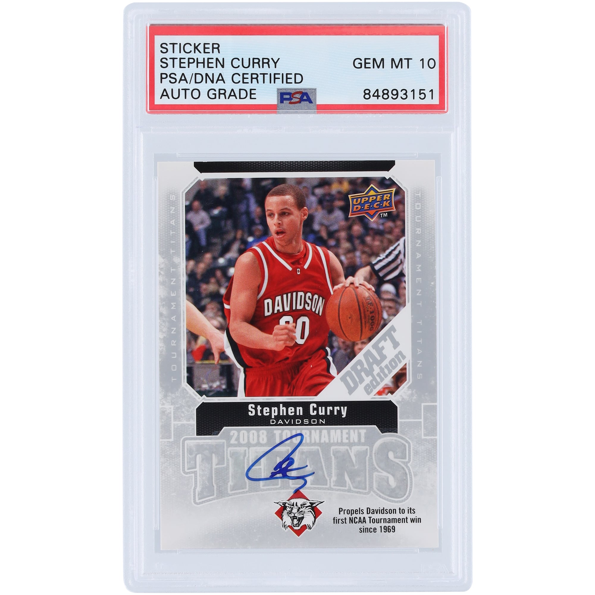 Stephen Curry Golden State Warriors Autographed 2009-10 Upper Deck 