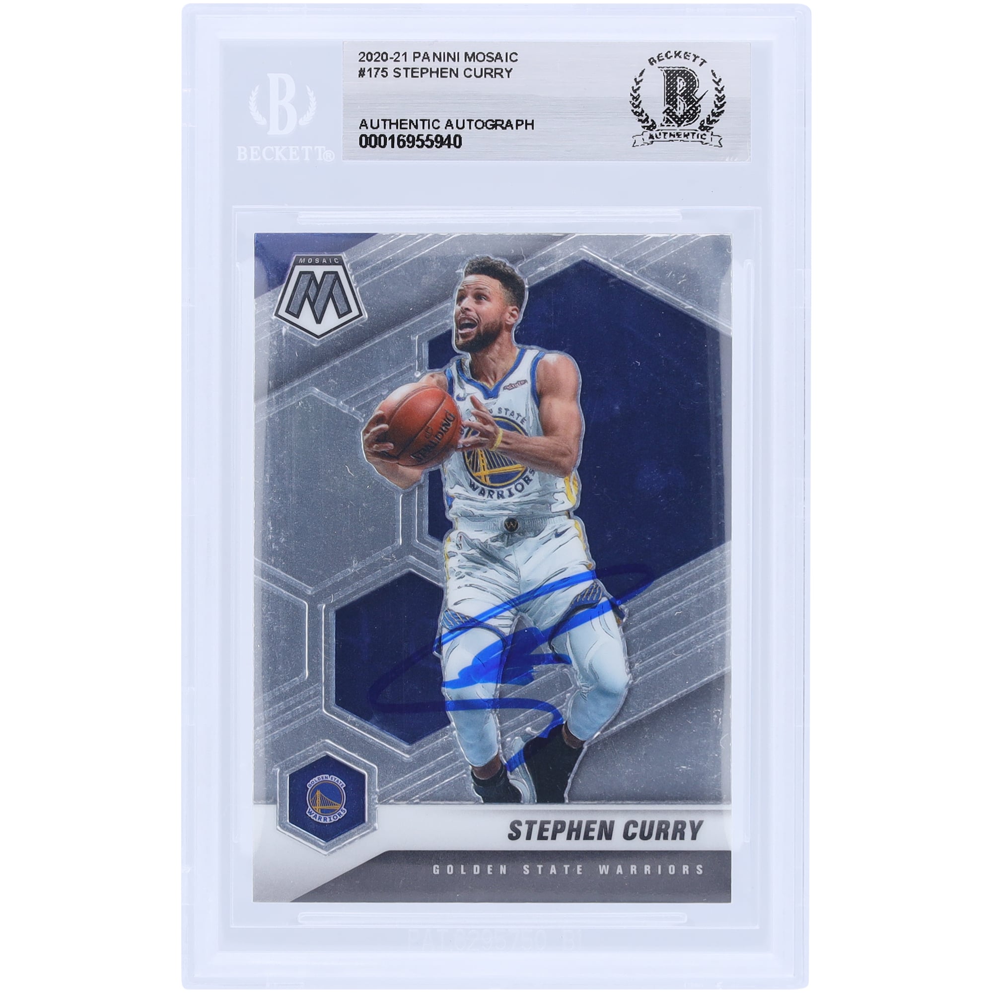 Stephen Curry Golden State Warriors Autographed 2020-21 Panini 
