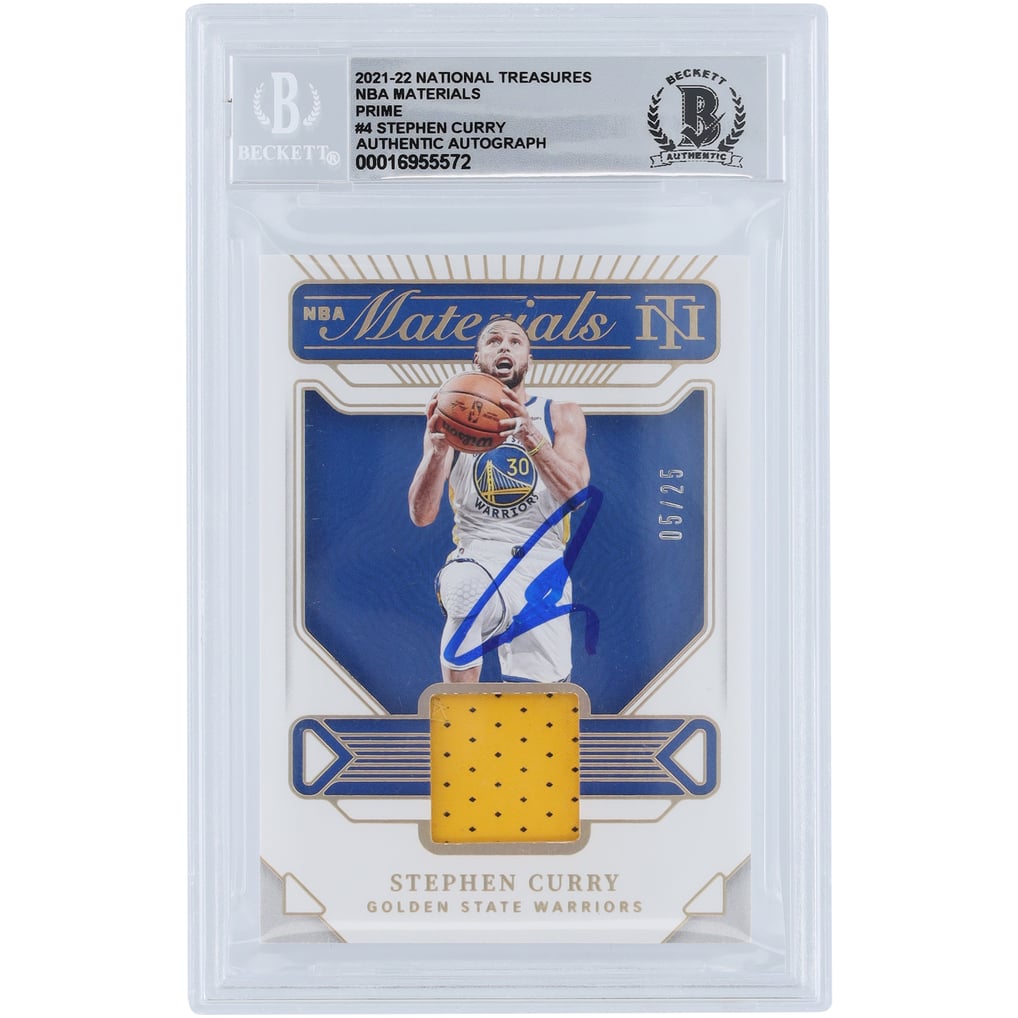 Stephen Curry Golden State Warriors Autographed 2021-22 Panini 
