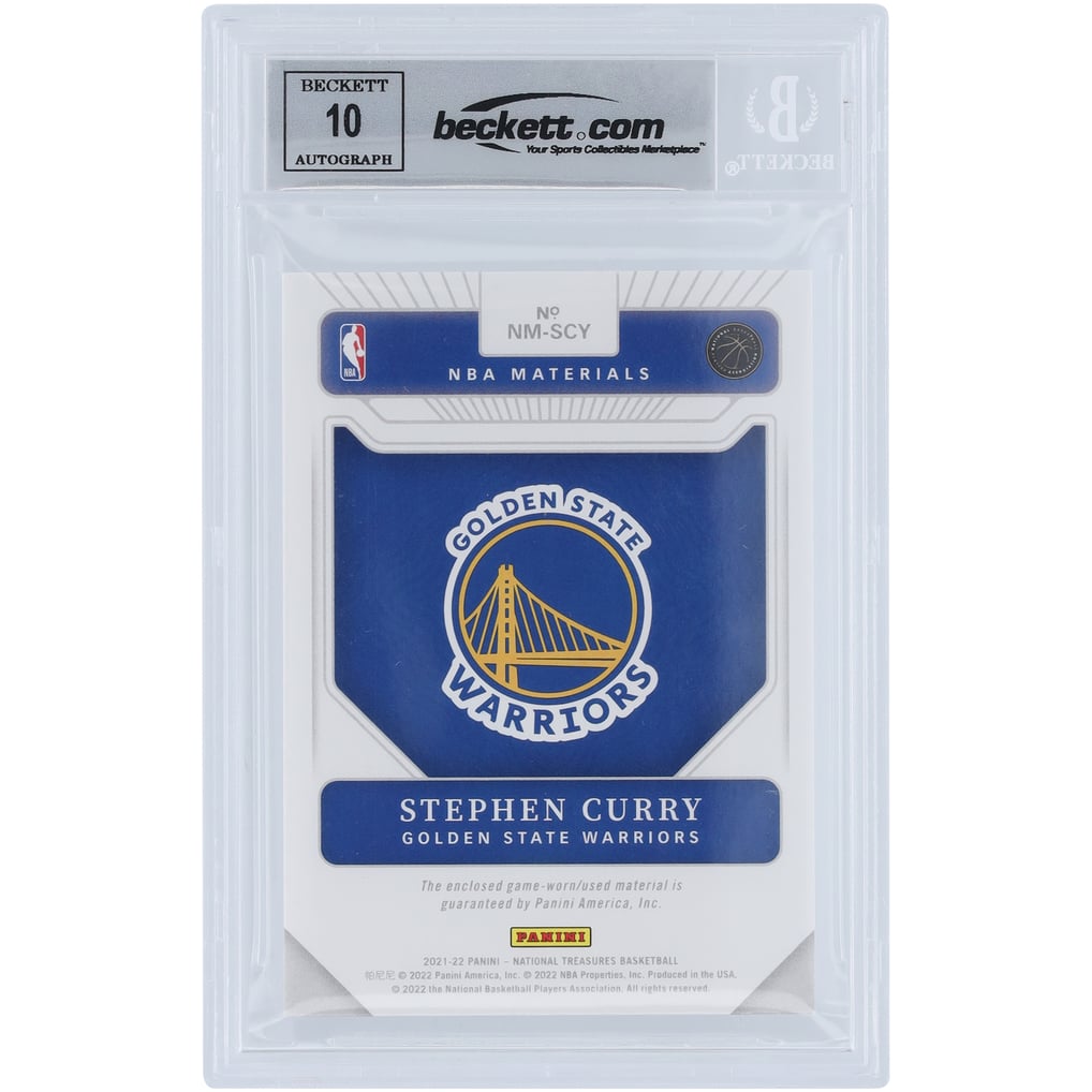 Stephen Curry Golden State Warriors Autographed 2021-22 Panini 