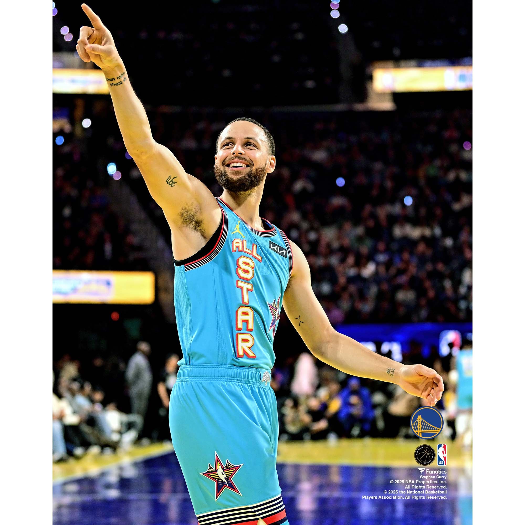 Stephen Curry Golden State Warriors Unsigned 2025 NBA All-Star 